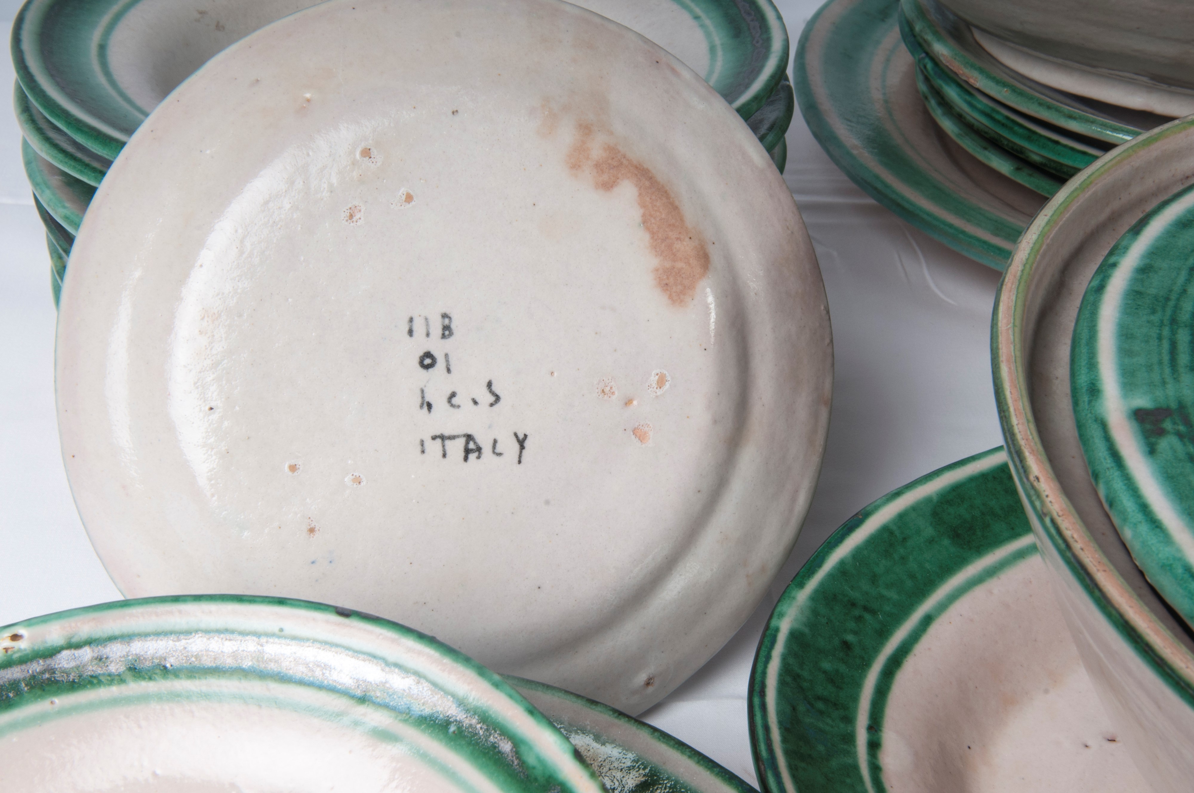 Servizio da Sei in Ceramica Policroma