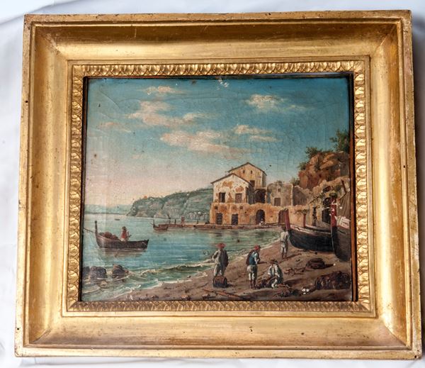 Coppia di vedute di Posillipo