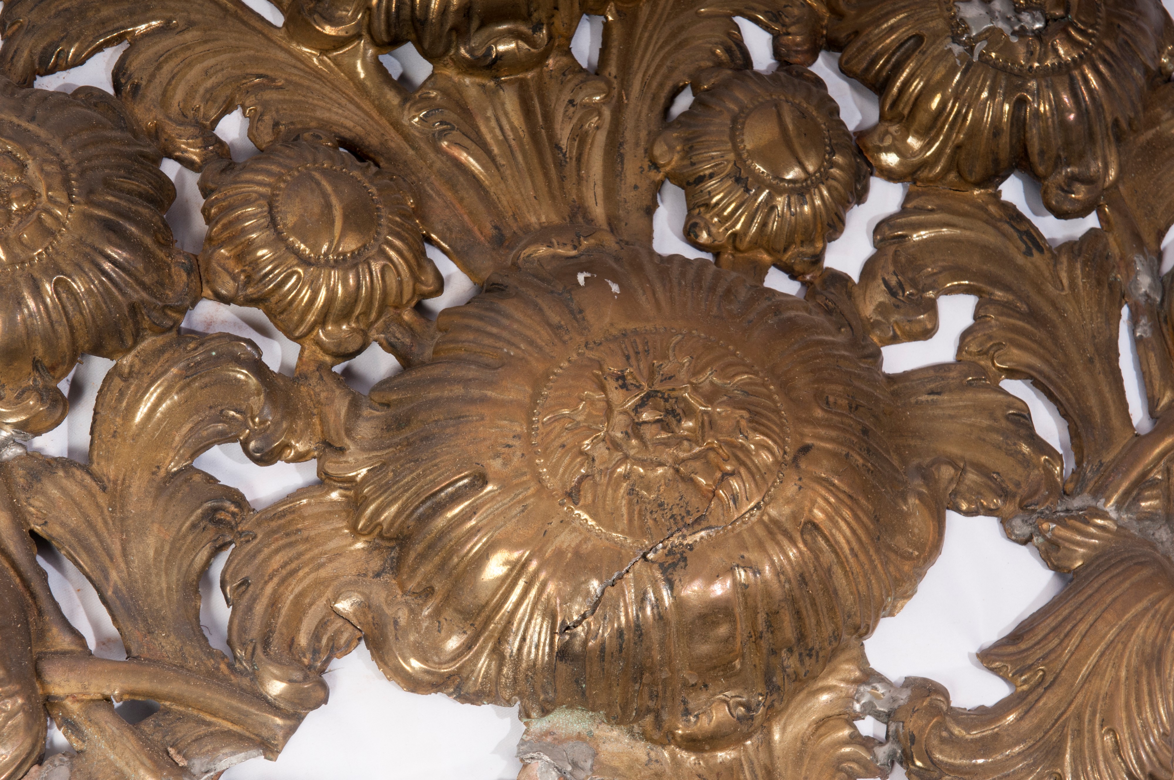 Lotto di due palme in ottone