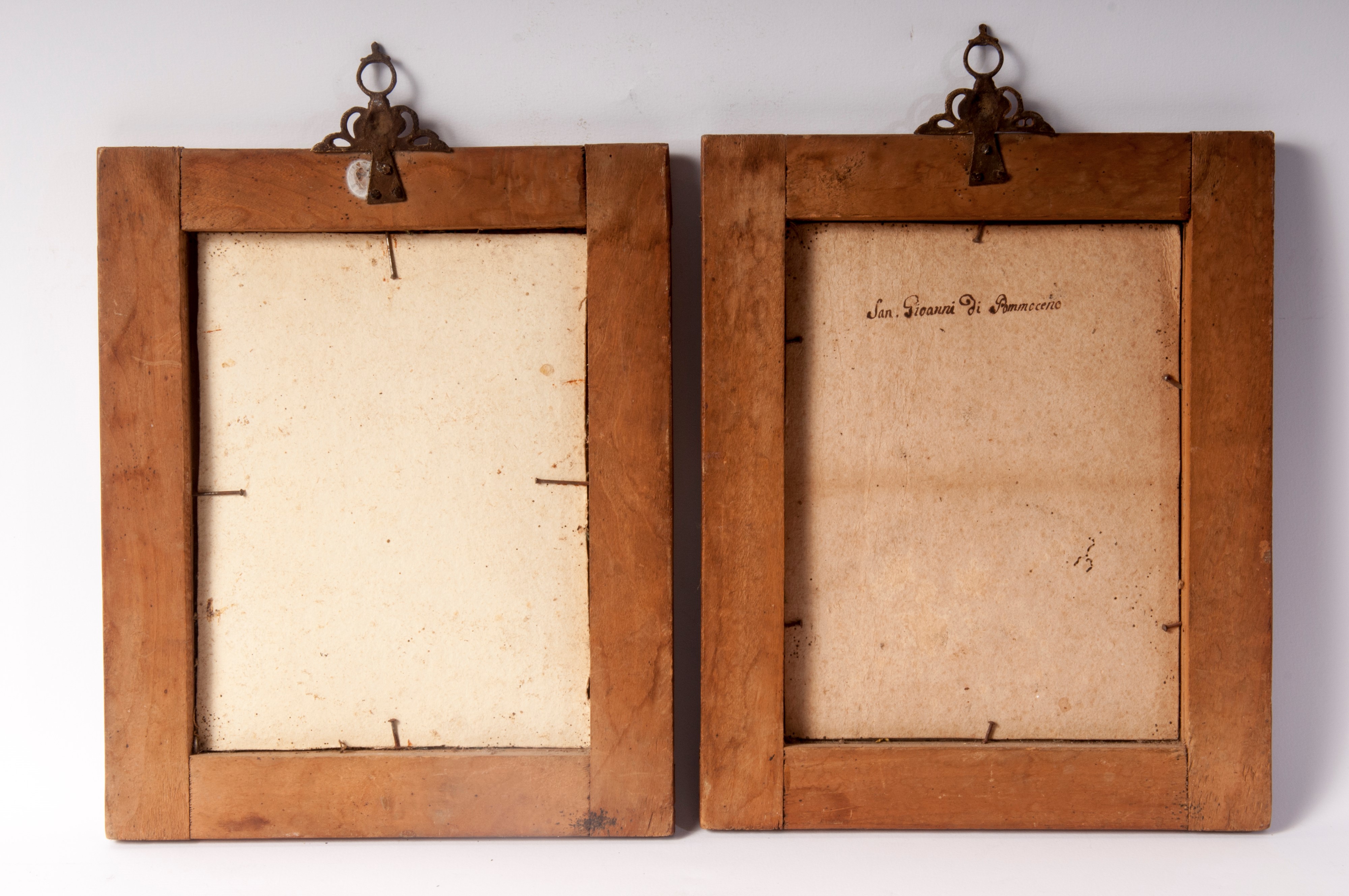 S. Francesco e S. Giovanni, coppia di ricami