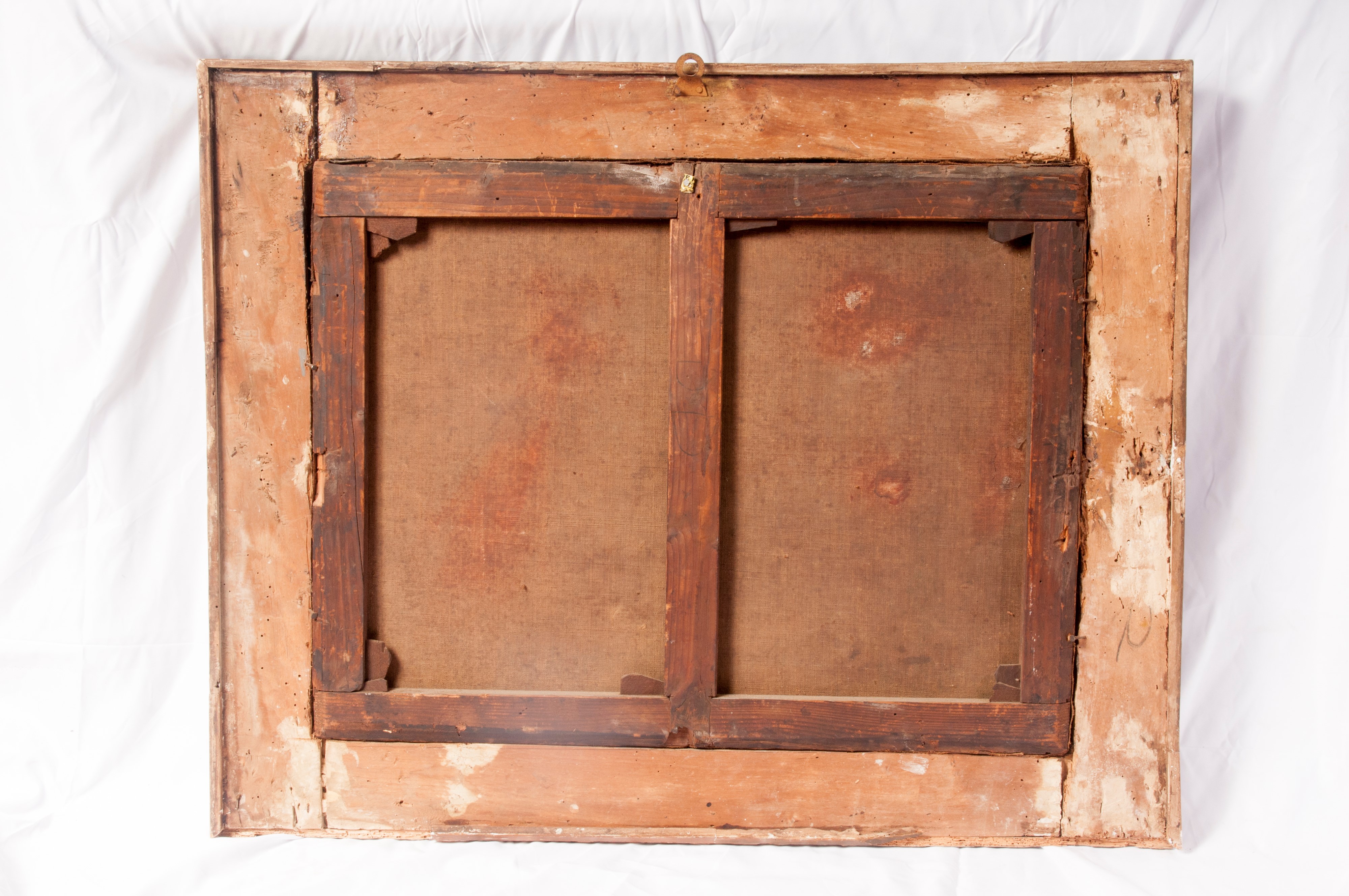 Paesaggio con torre e viandante