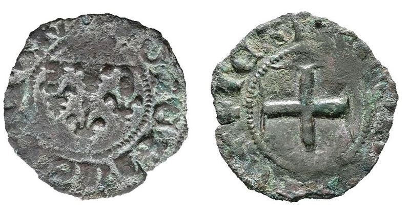 Napoli. Regno di Napoli. Roberto D'angiò (1309-1343). Denaro. Mir 29; Mi; 0,40gr Qbb