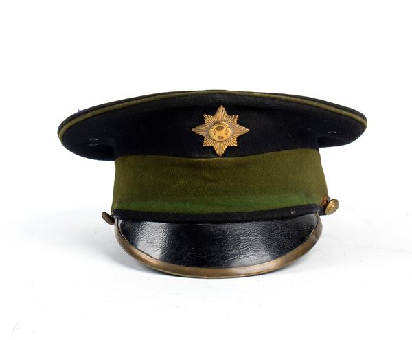 A coldstream Guards traditional peack cap