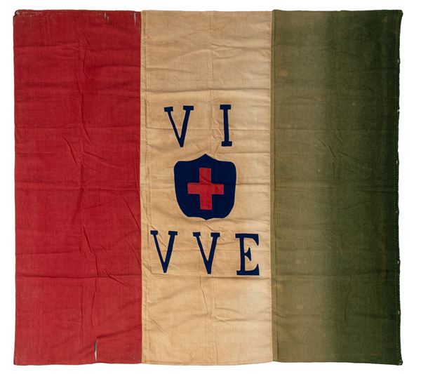 Italy, Kingdom VE2 age, a tricoloured flag