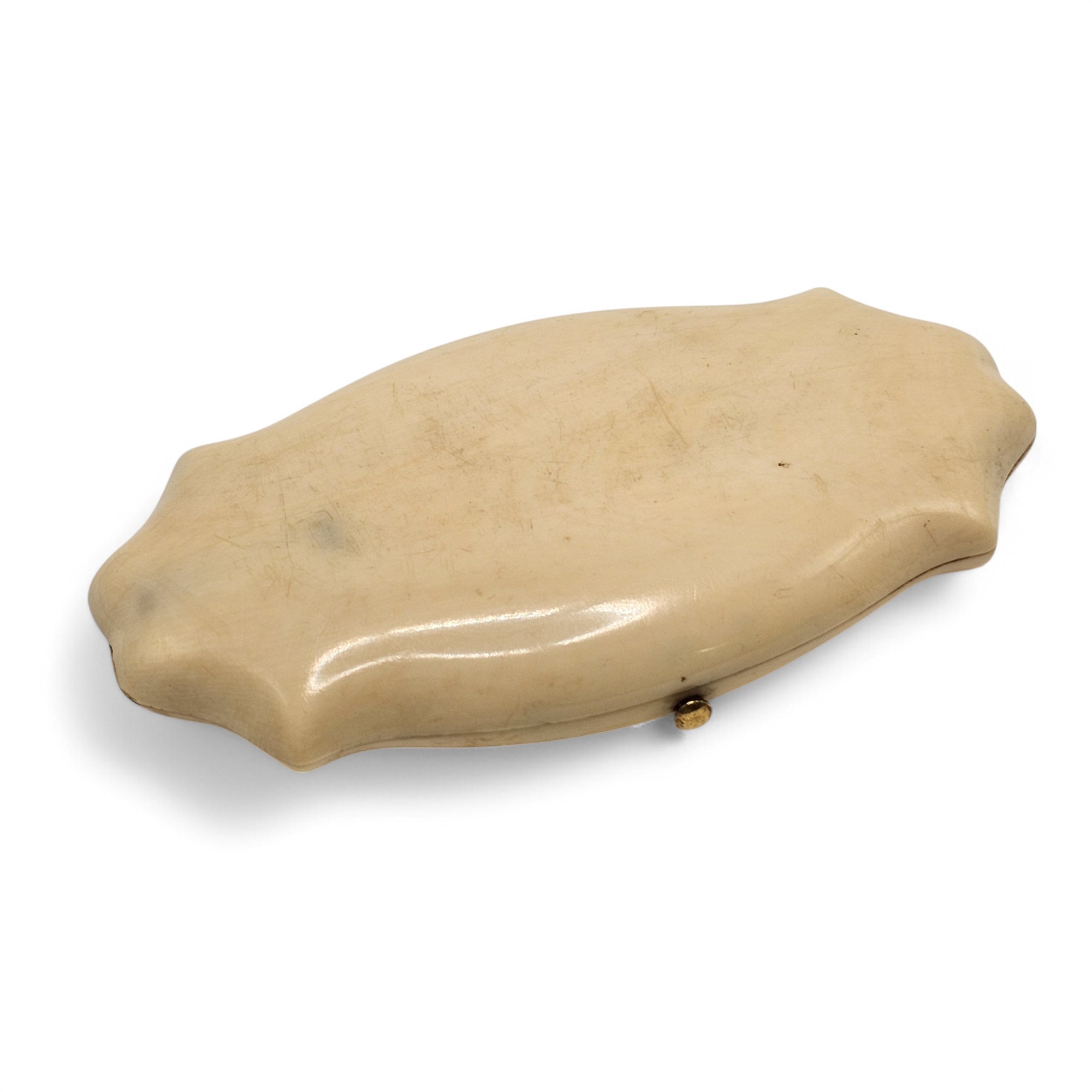 Necessaire francese in oro con custodia in avorio