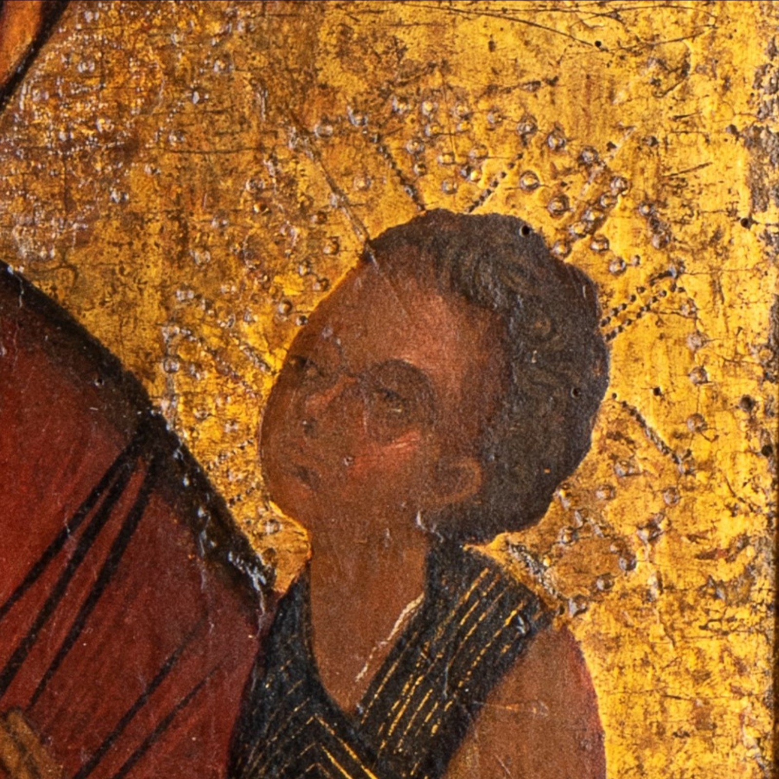 Icona bizantina/post-bizantina, Madonna con Bambino, tempera su tavola