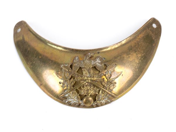 A french fire police officer's gorget