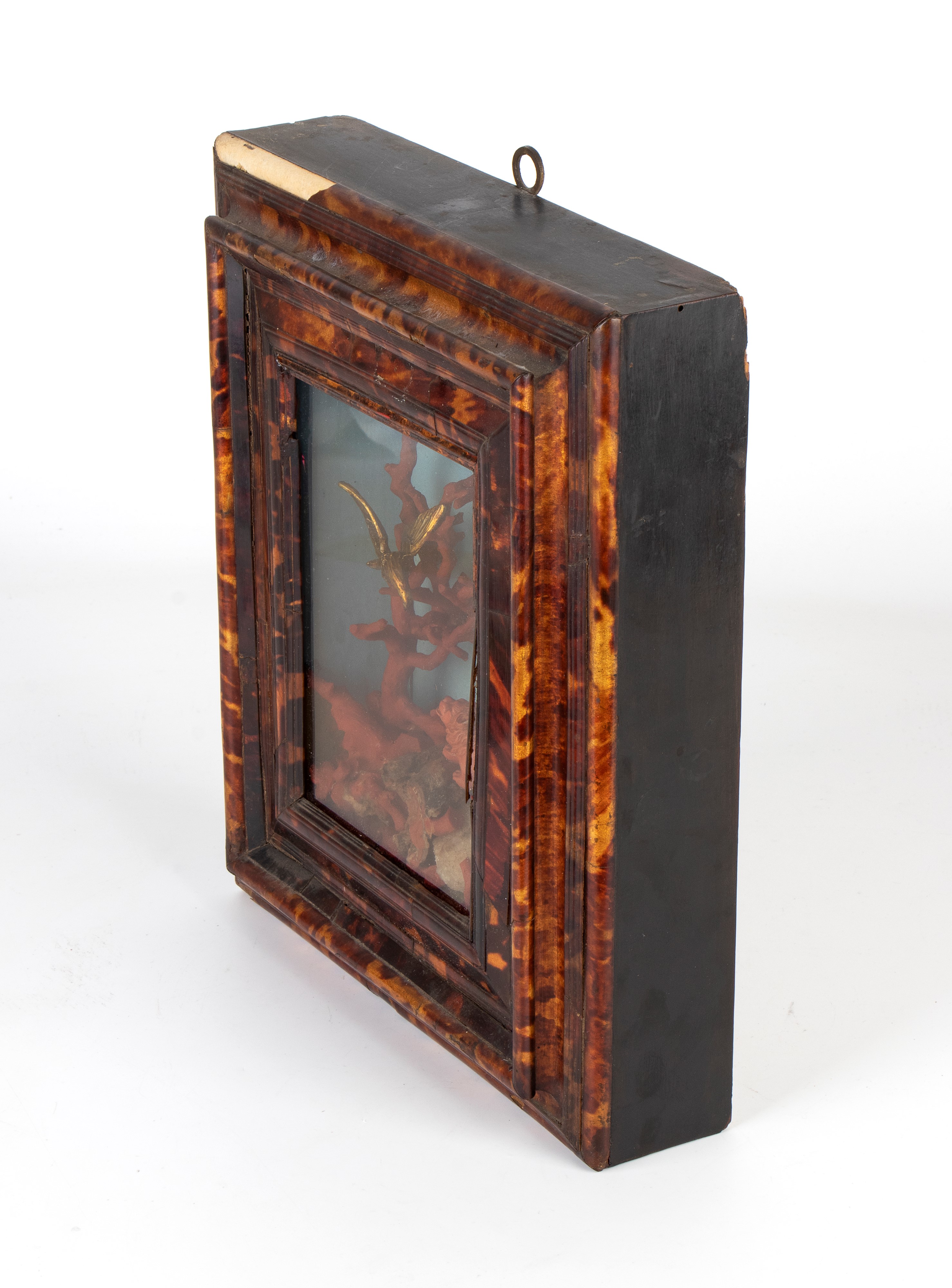 Teca italiana in tartaruga e corallo