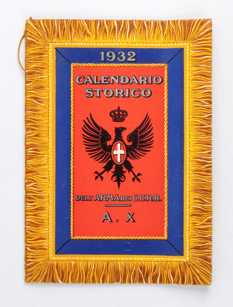 Calendario Carabinieri Reali Anno 1932