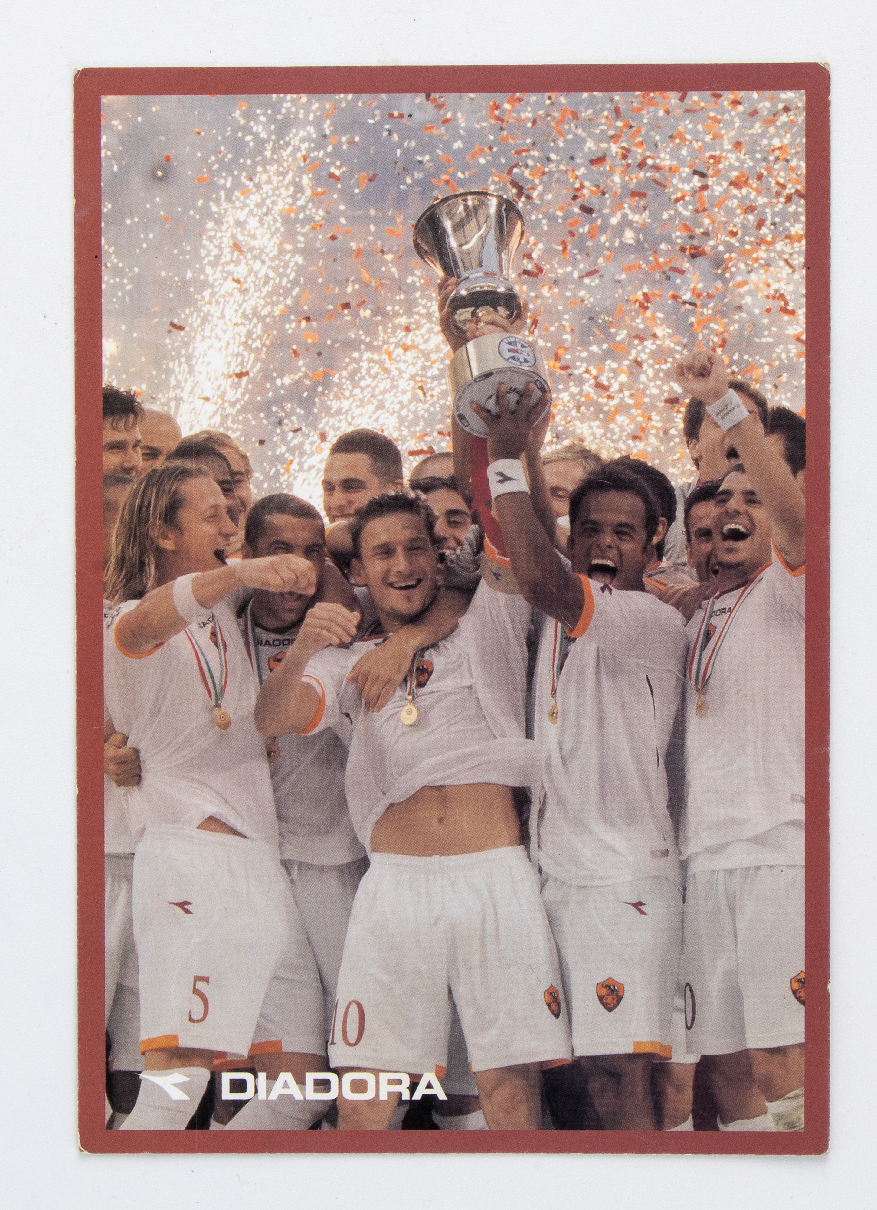 Francesco Totti, As Roma, Autografo su Cartolina