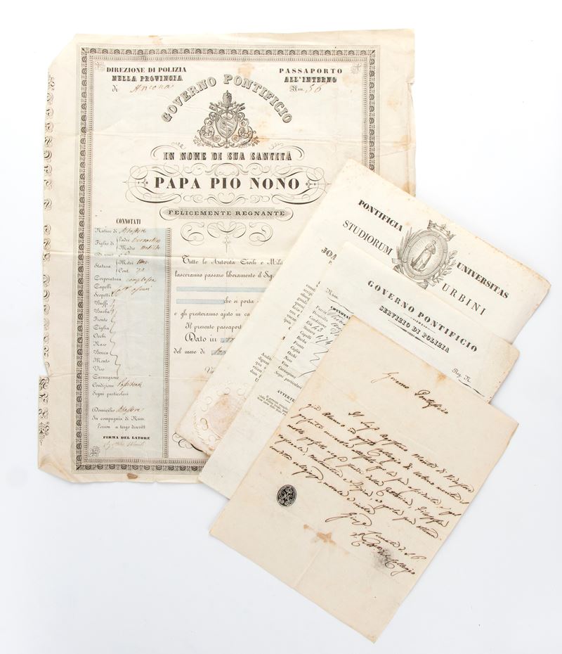 Documenti Pontifici Pio IX Periodo 1840-1860