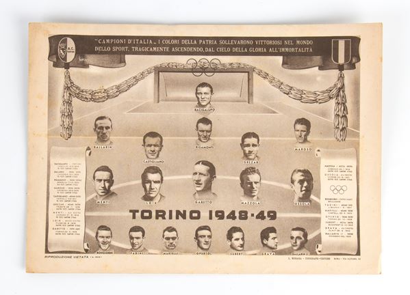 TORINO 1948-49 Campione d'Italia