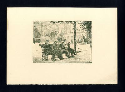 Al Parco - "on The Victoria Embankment, London", 1912 Edita da "the Studio"