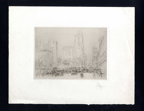 William Walcott : New York City, 42th Street  - Auction Prints, Drawings and Vintage Photos - Bertolami Fine Art - Casa d'Aste