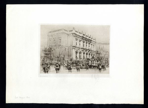 William Walcott - Londra - Il corteo di Lord Major sfila di fronte alla Banqueting House,