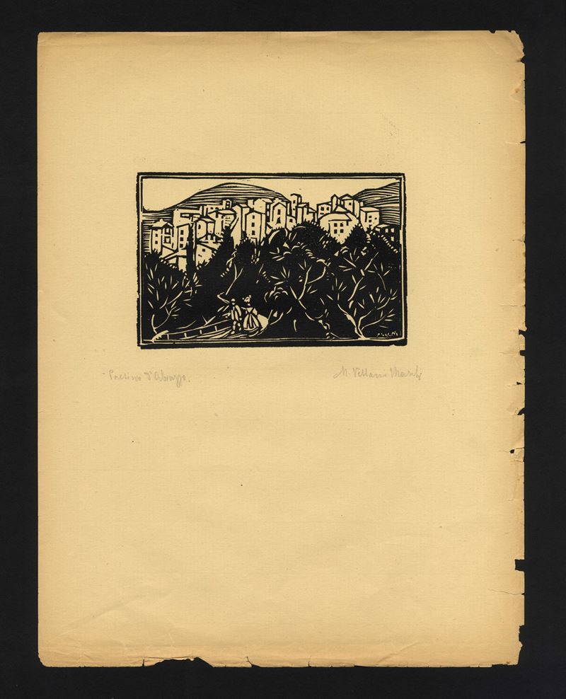 Mario Vellani Marchi - A) Paesino D'abruzzo, B Scanno