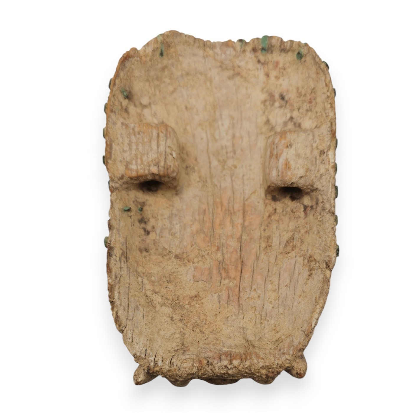 Una superba maschera di leopardo in avorio del Benin