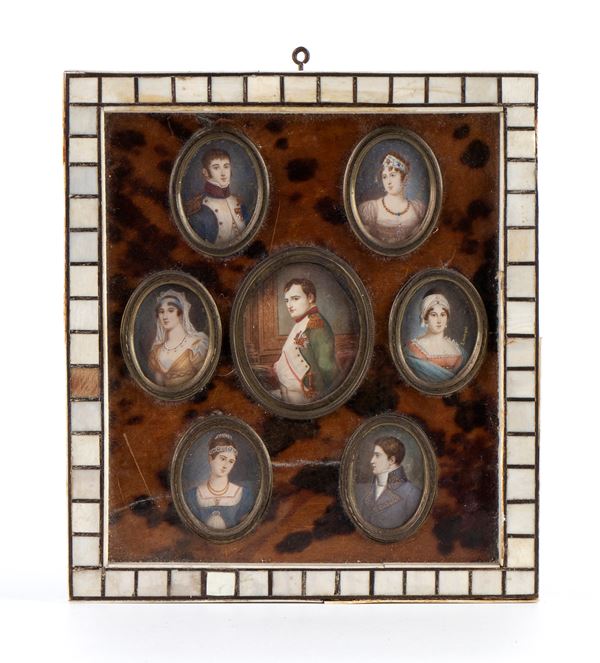 Ritratti in miniature famiglia di Napoleone I