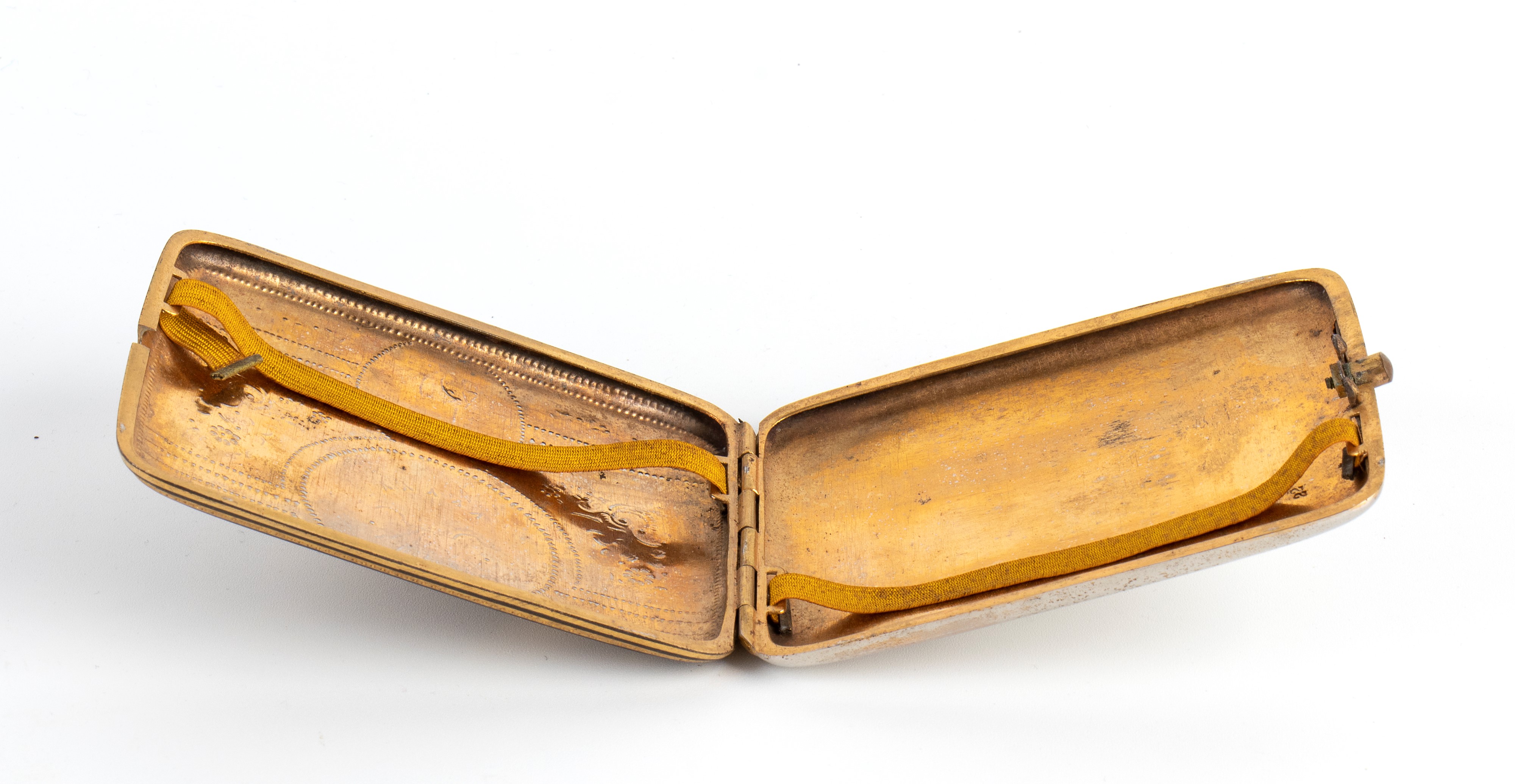 Portasigarette in metallo dorato SPAGNA FALANGE