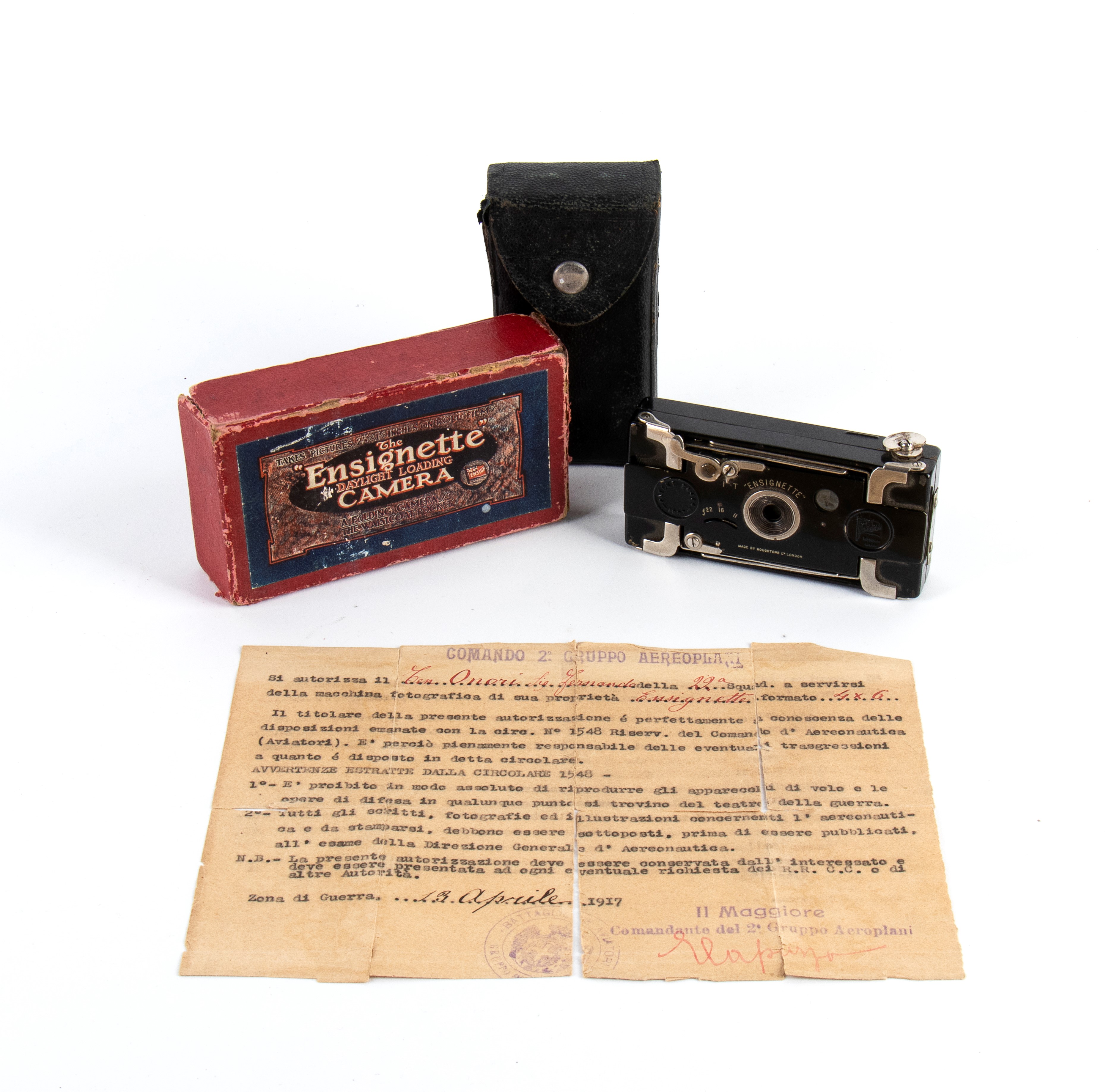The Ensignette Camera - Macchina Fotografica Militare