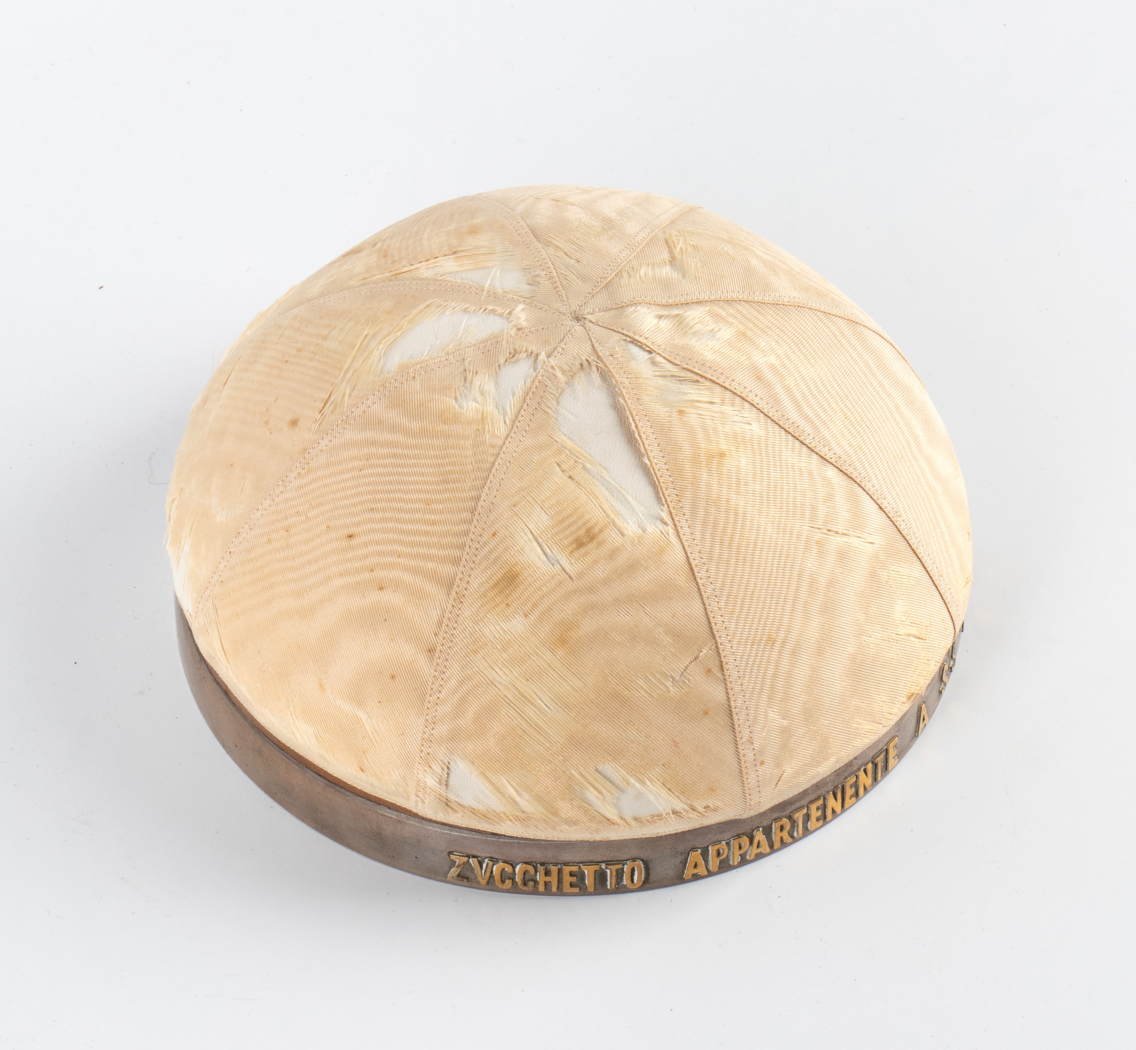 PIO XI Papa , zucchetto appartenuto al Sommo Pontefice