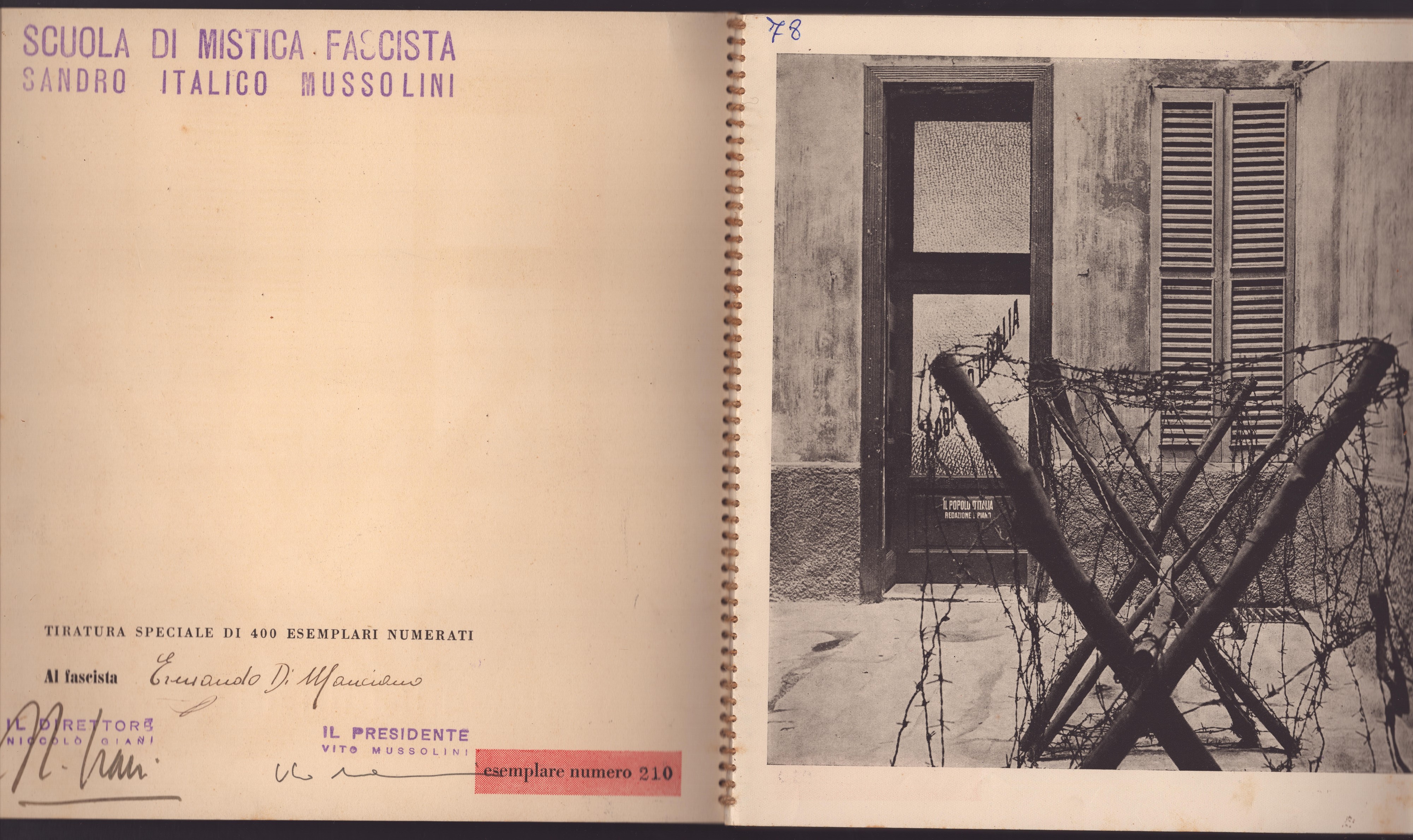 Pnf Mistica Fascista - il Covo di Via Paolo da Cannobbio