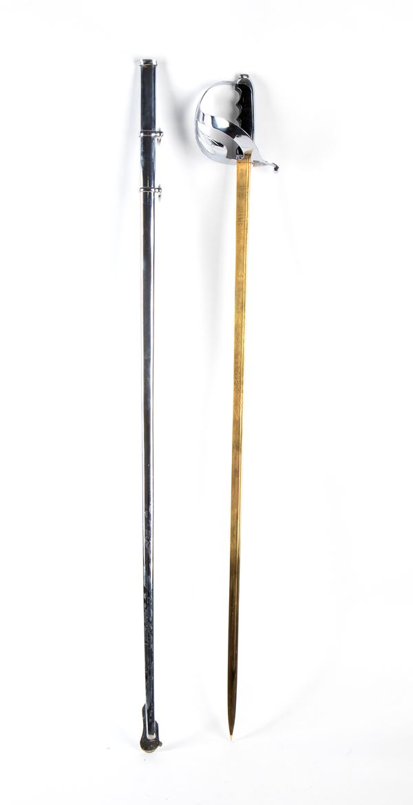 A infantry officer's gilt sword