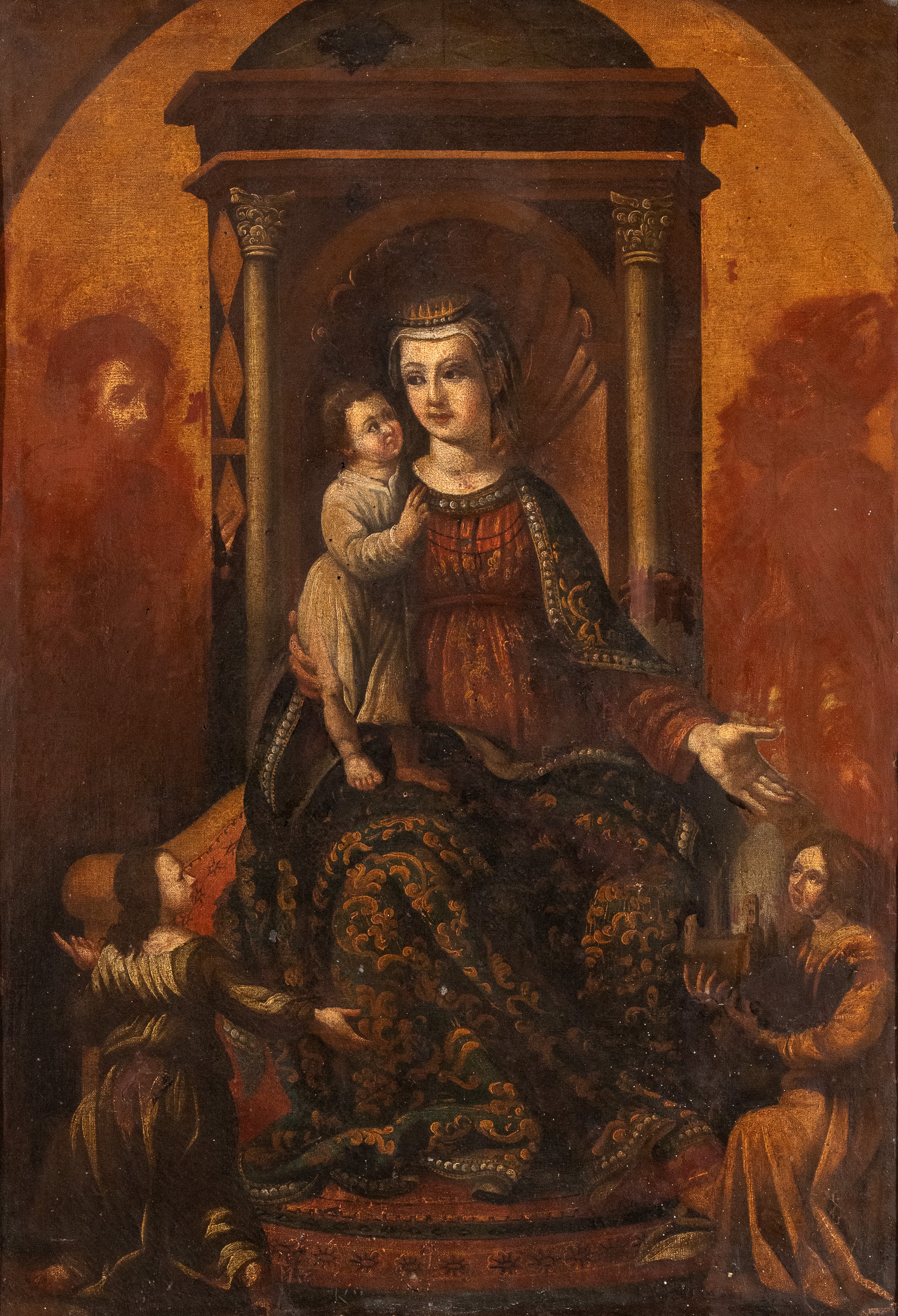 Madonna in trono con Bambino santi e donatori