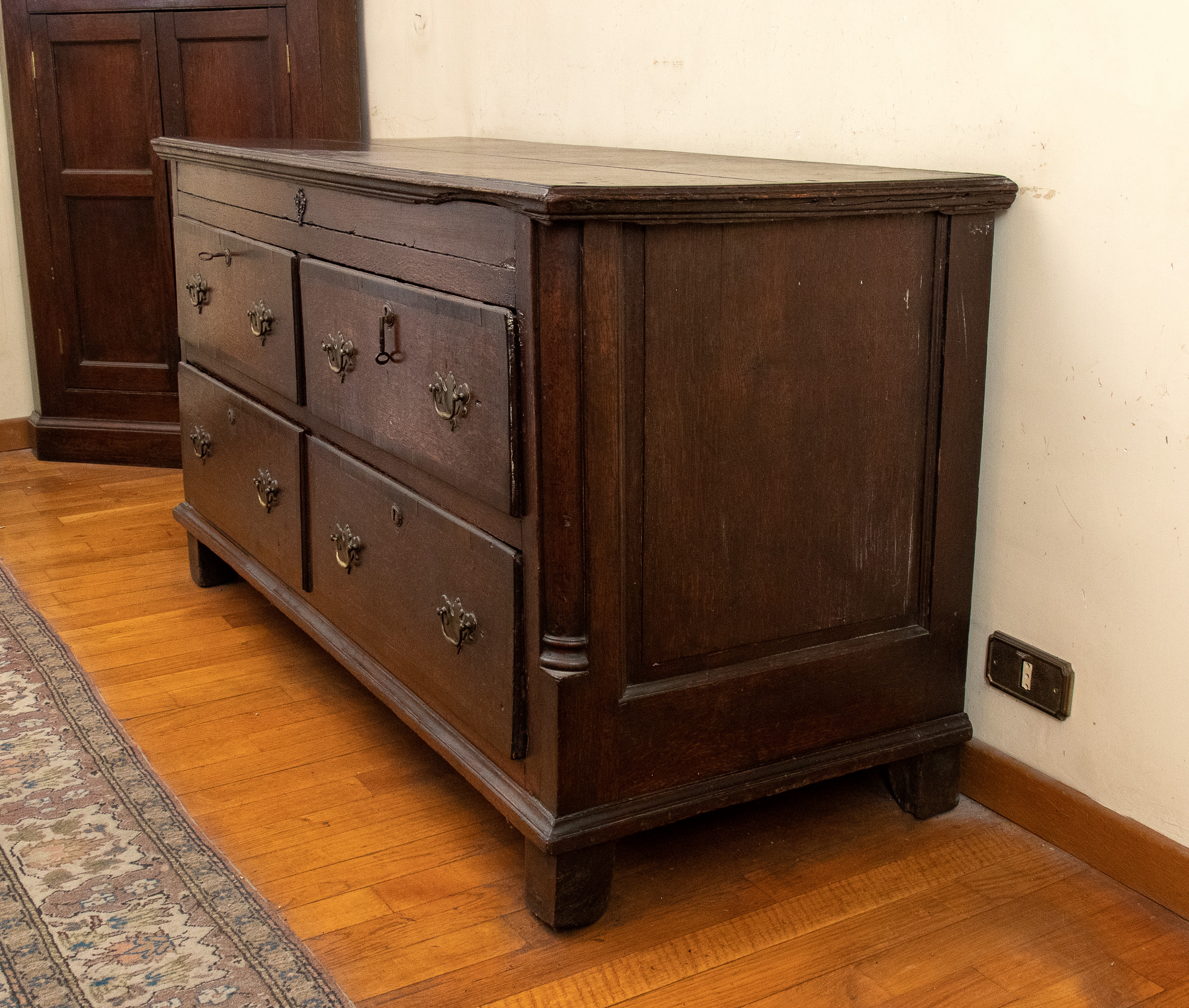 Madia Inglese Giorgio III in Legno di Rovere