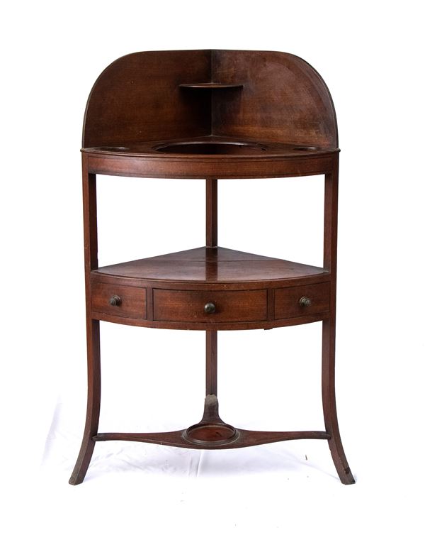 English Georgian angular dressing table