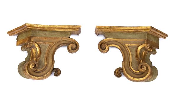 A air of Italian Louis XVI wall consoles 