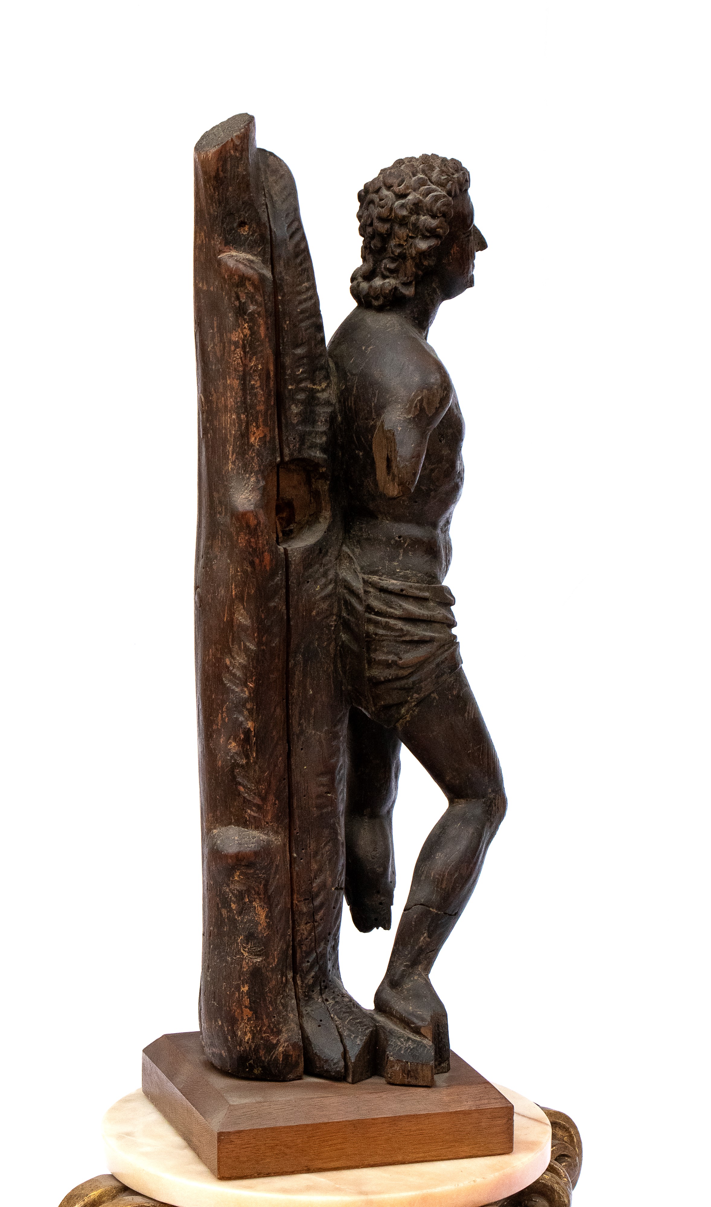 Scultura Lignea Raffigurante San Sebastiano alla Colonna