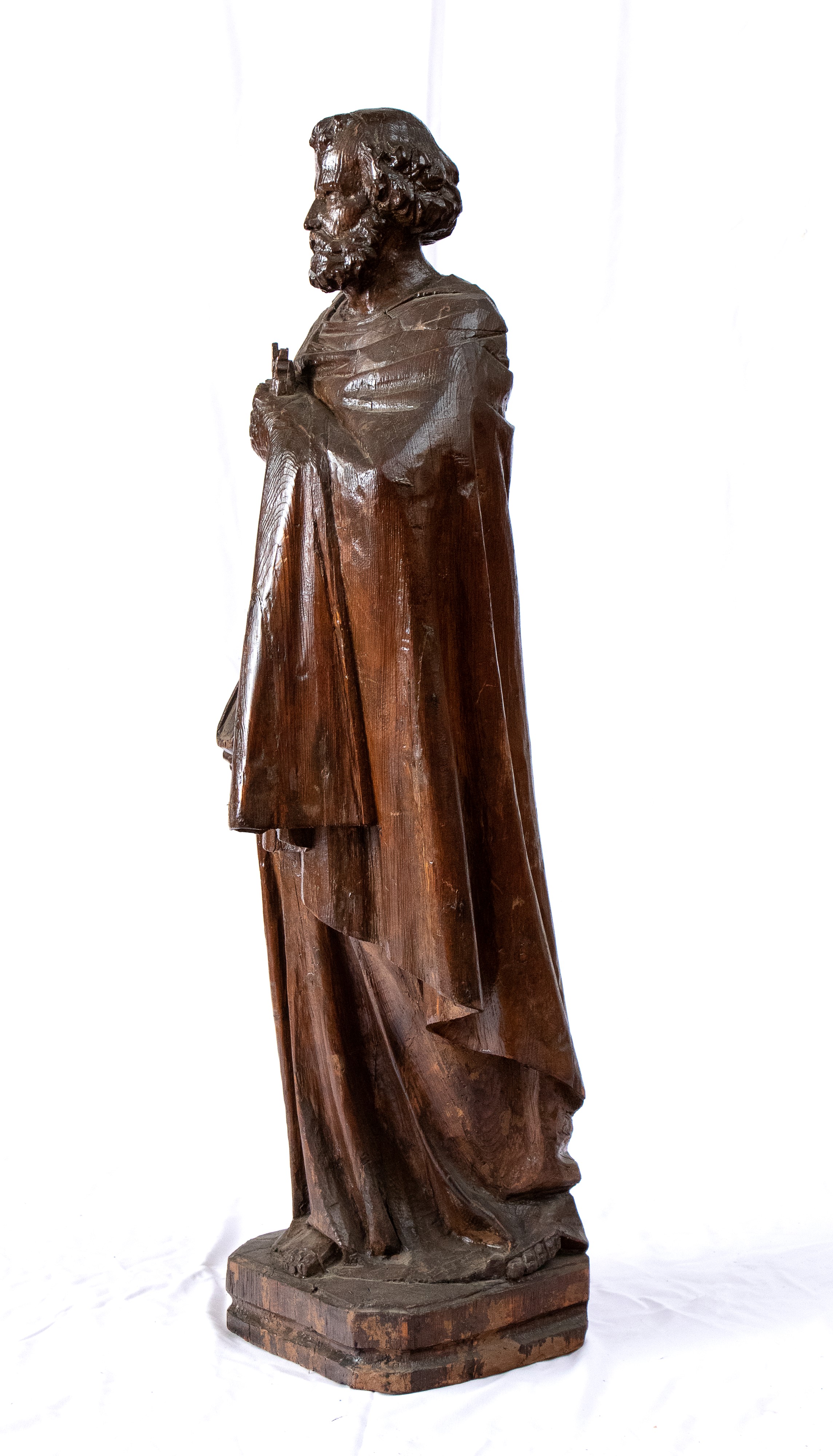 Scultura Lignea Raffigurante San Pietro Apostolo
