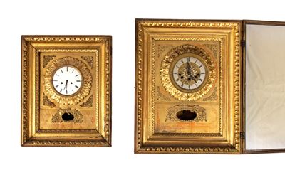 Due Orologi da Muro Biiedermeier Austriaci