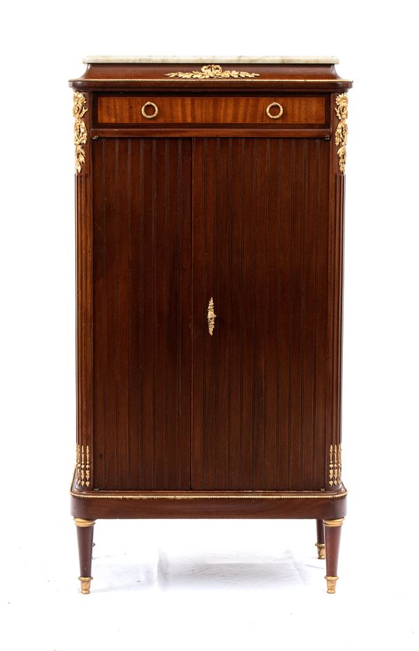 MAISON KRIEGER - French mahogany sheet music cabinet