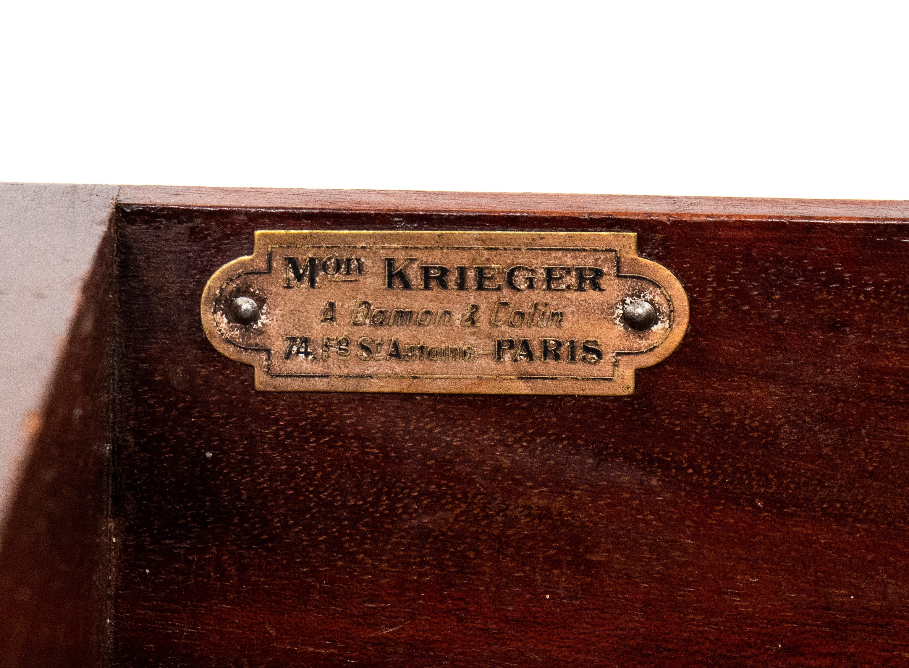 Mobile porta spartiti musicali francese in mogano