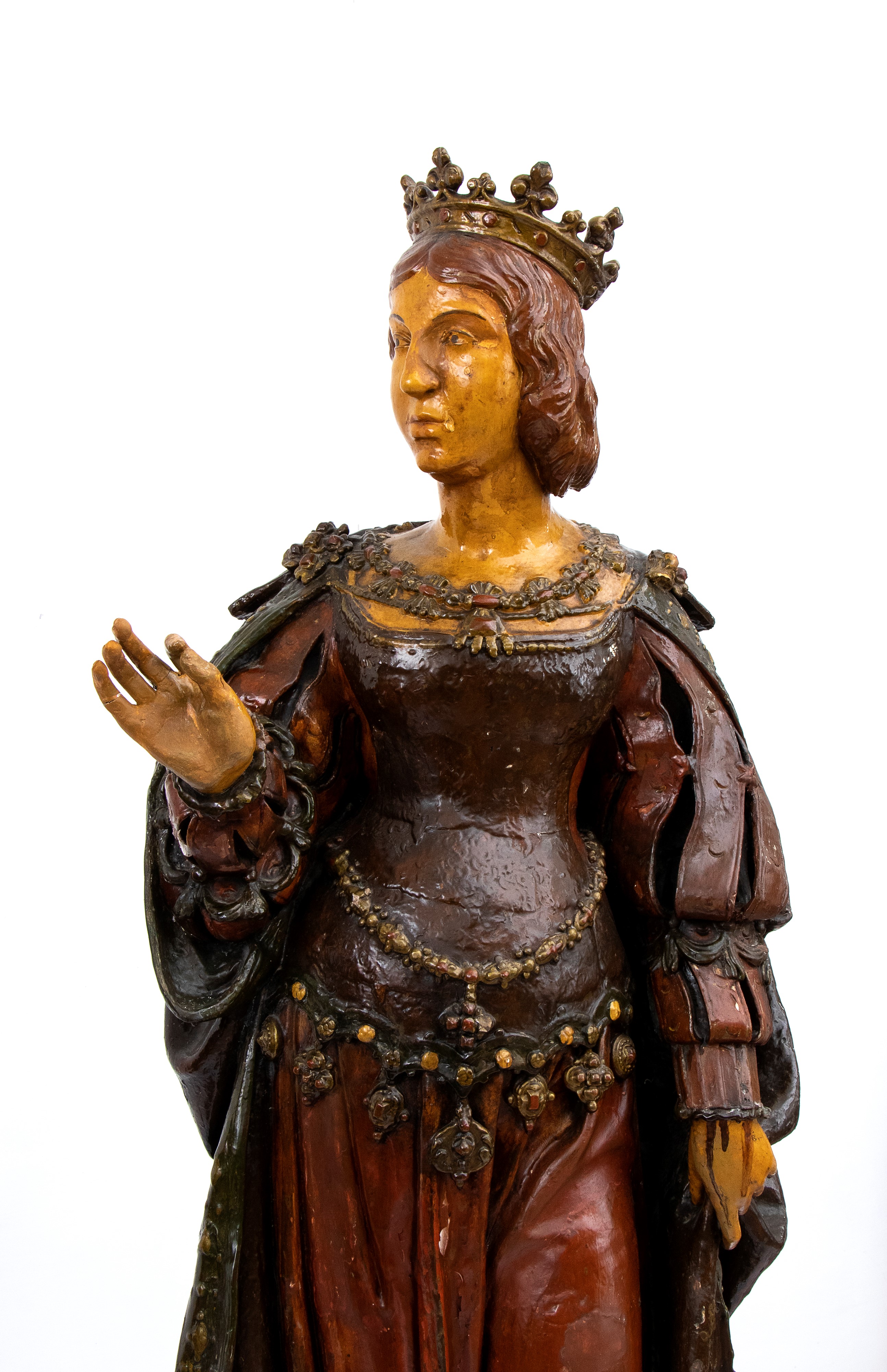 Coppia di sculture francesi in gesso