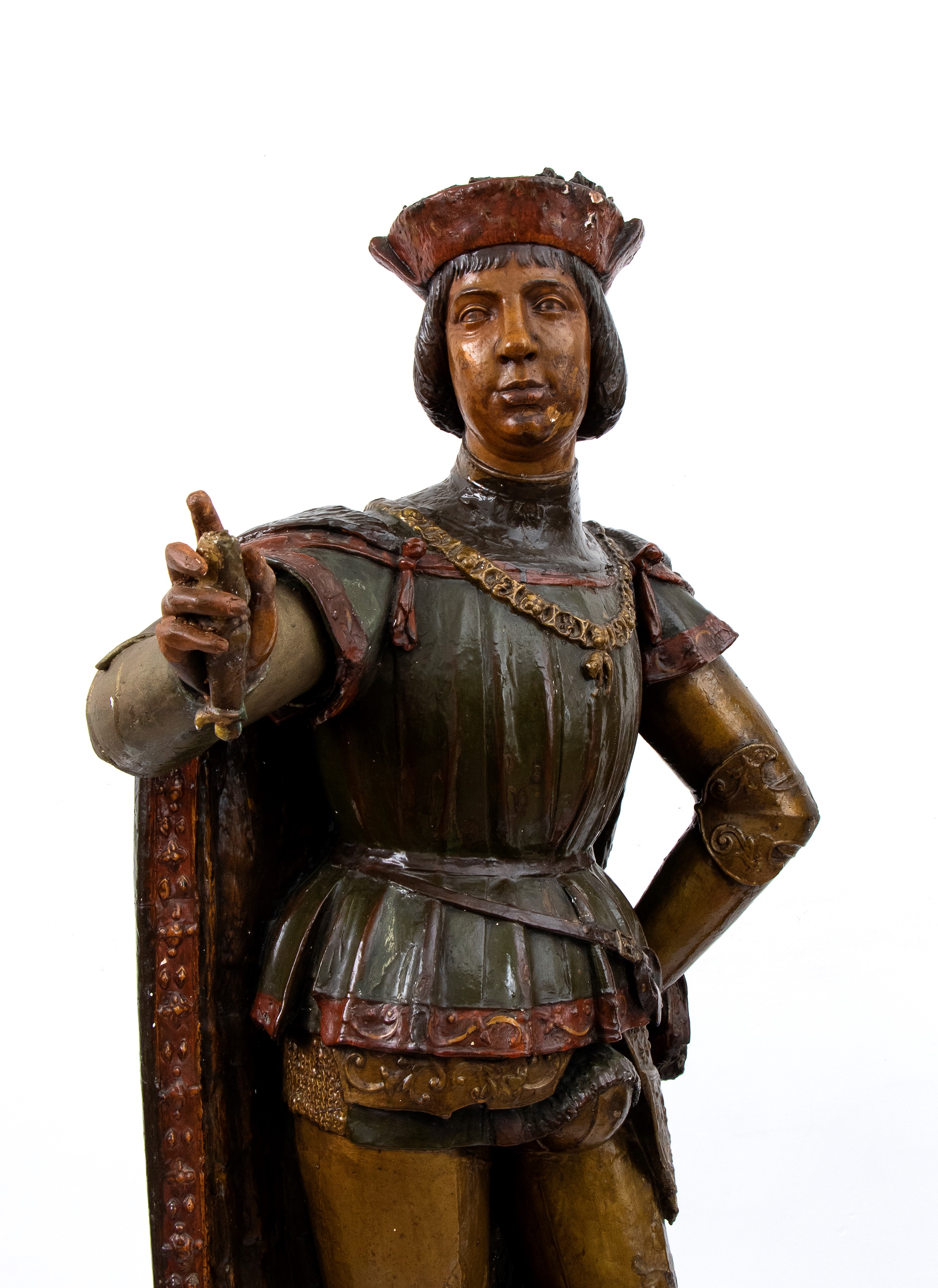 Coppia di sculture francesi in gesso