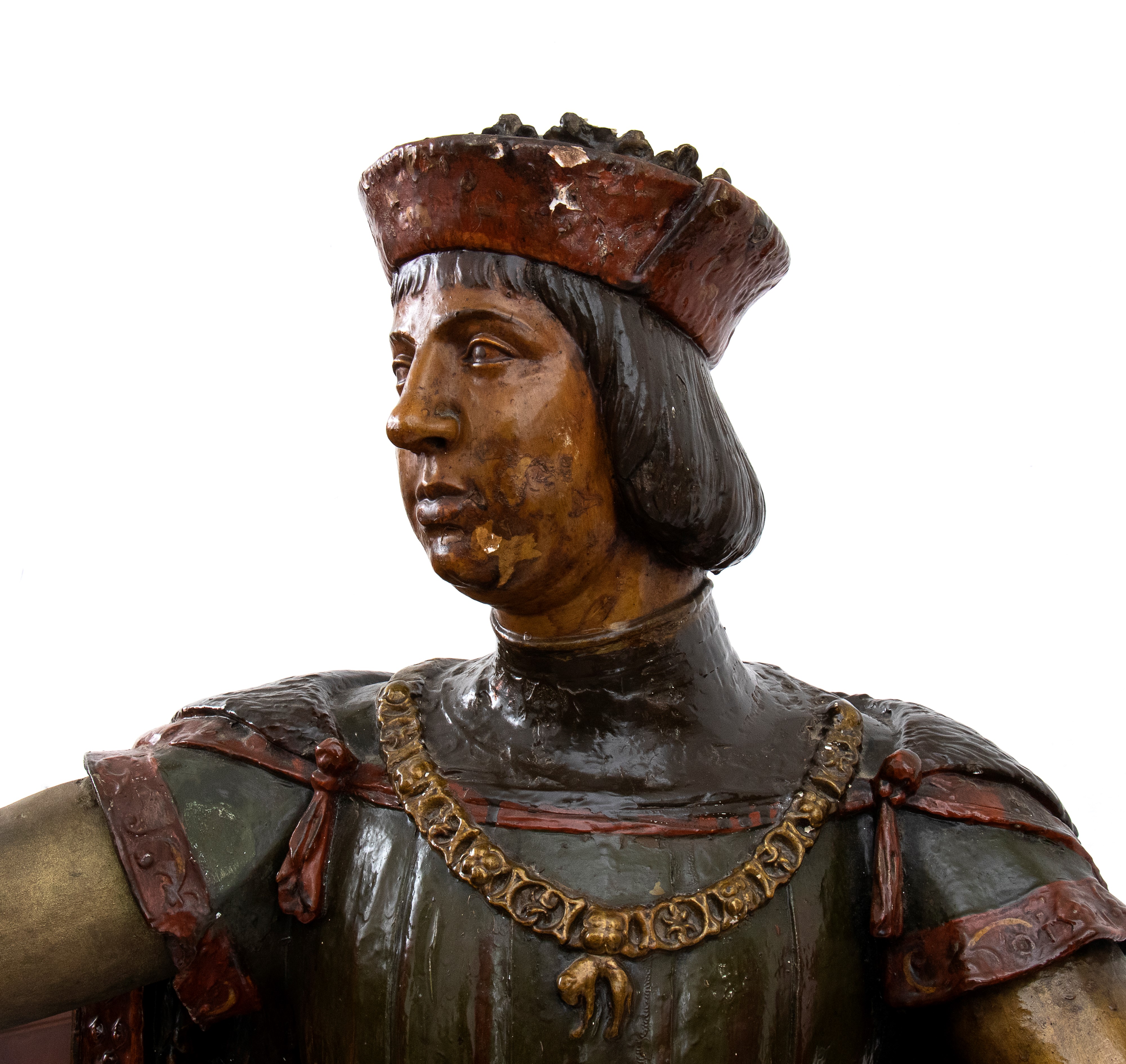 Coppia di sculture francesi in gesso