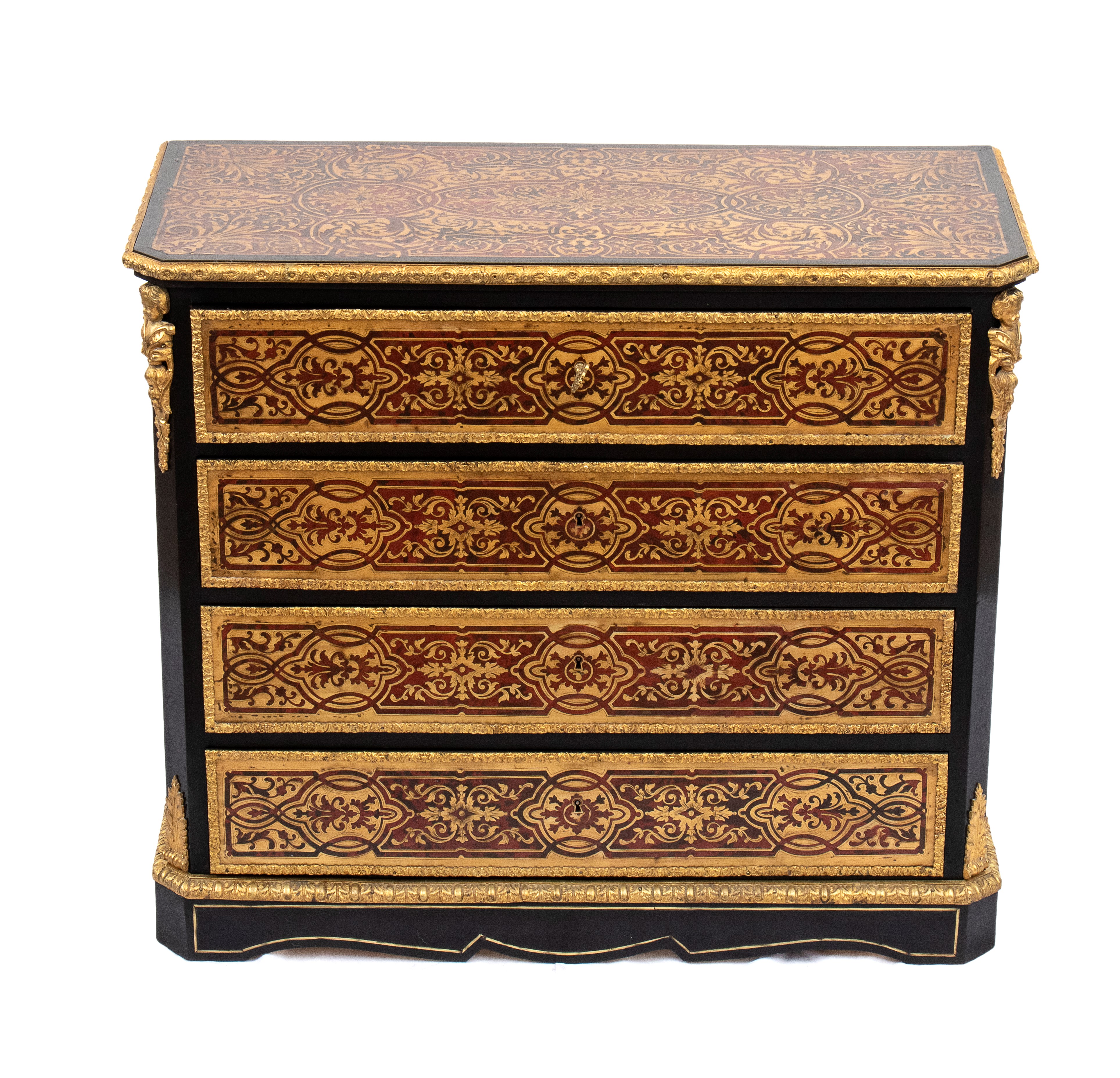 Comò francese in stile Charles Boullé, Napoleone III