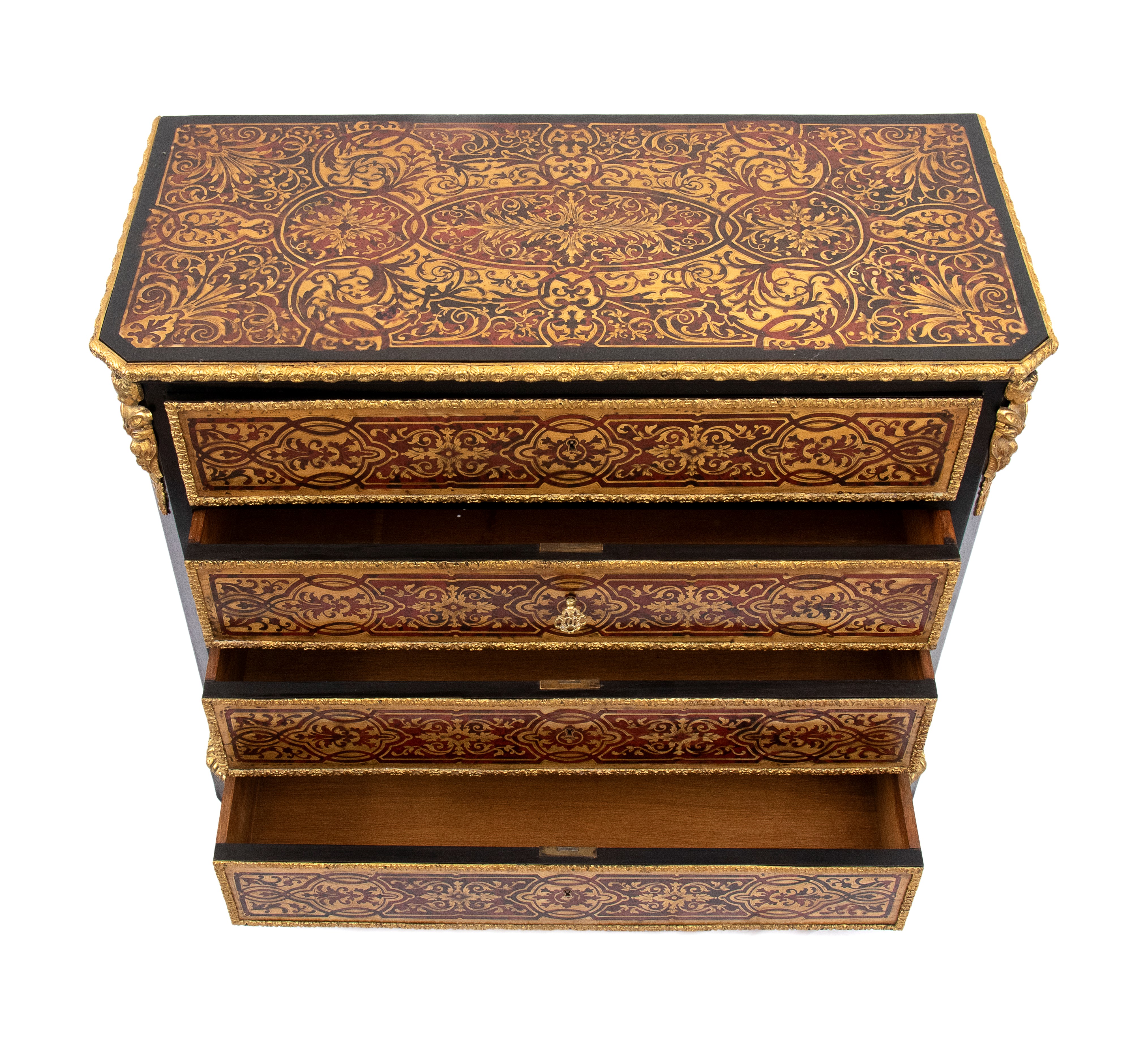 Comò francese in stile Charles Boullé, Napoleone III