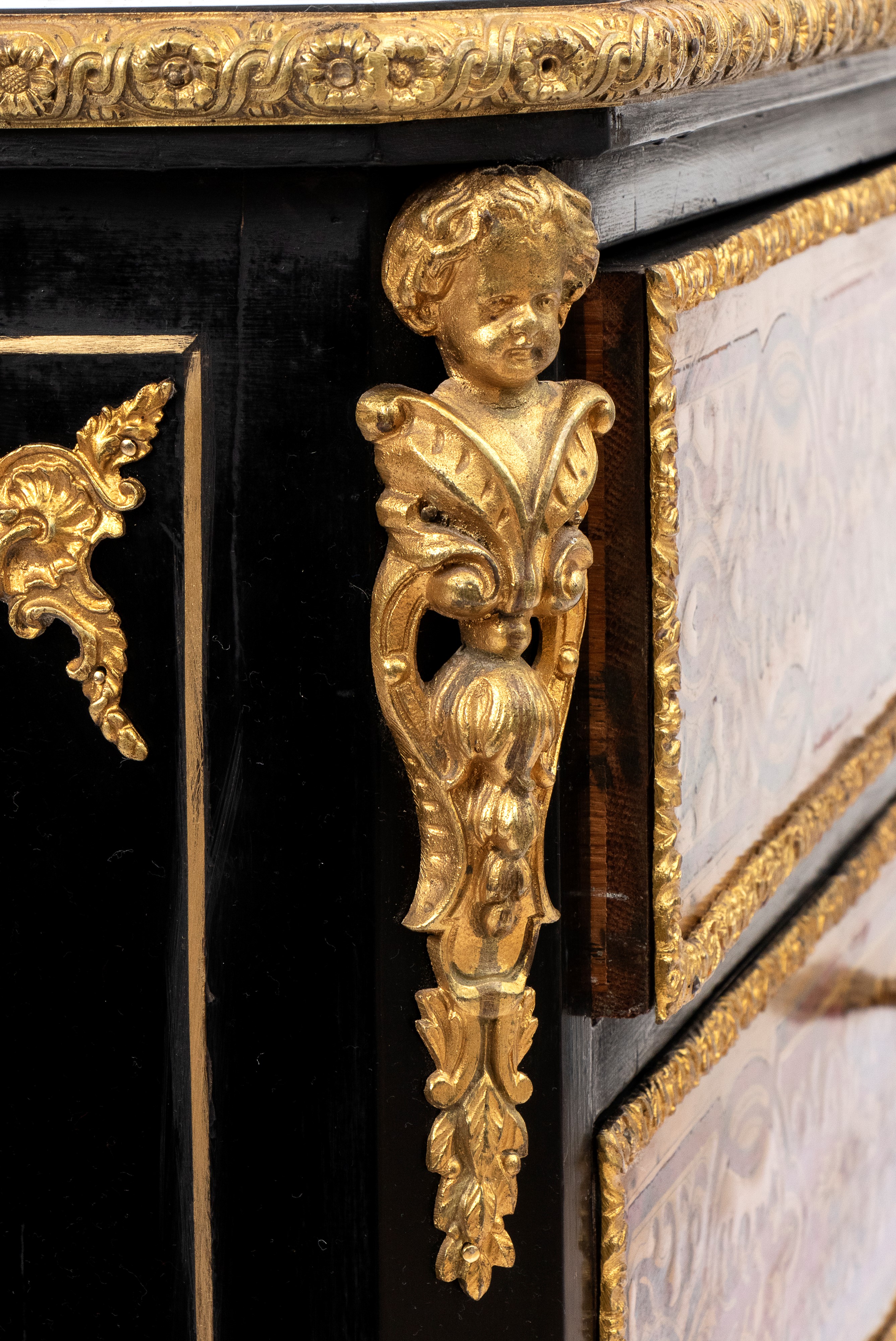 Comò francese in stile Charles Boullé, Napoleone III