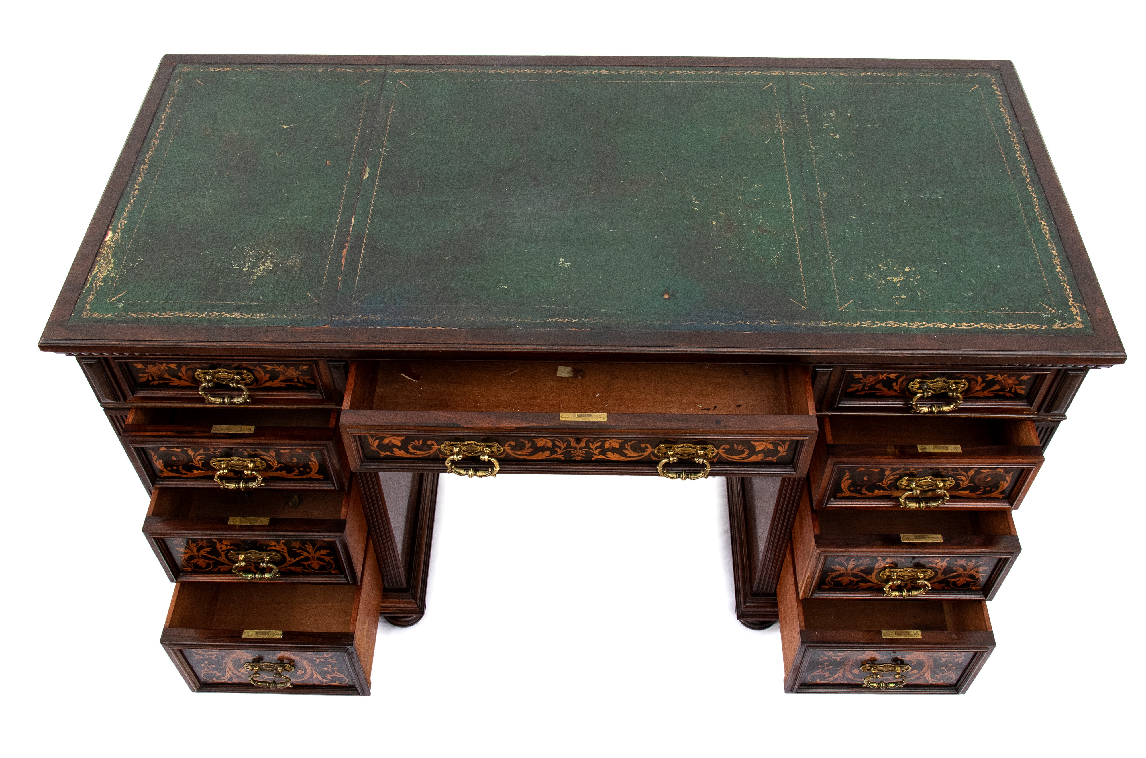 Scrivania inglese Vittoriana intarsiata