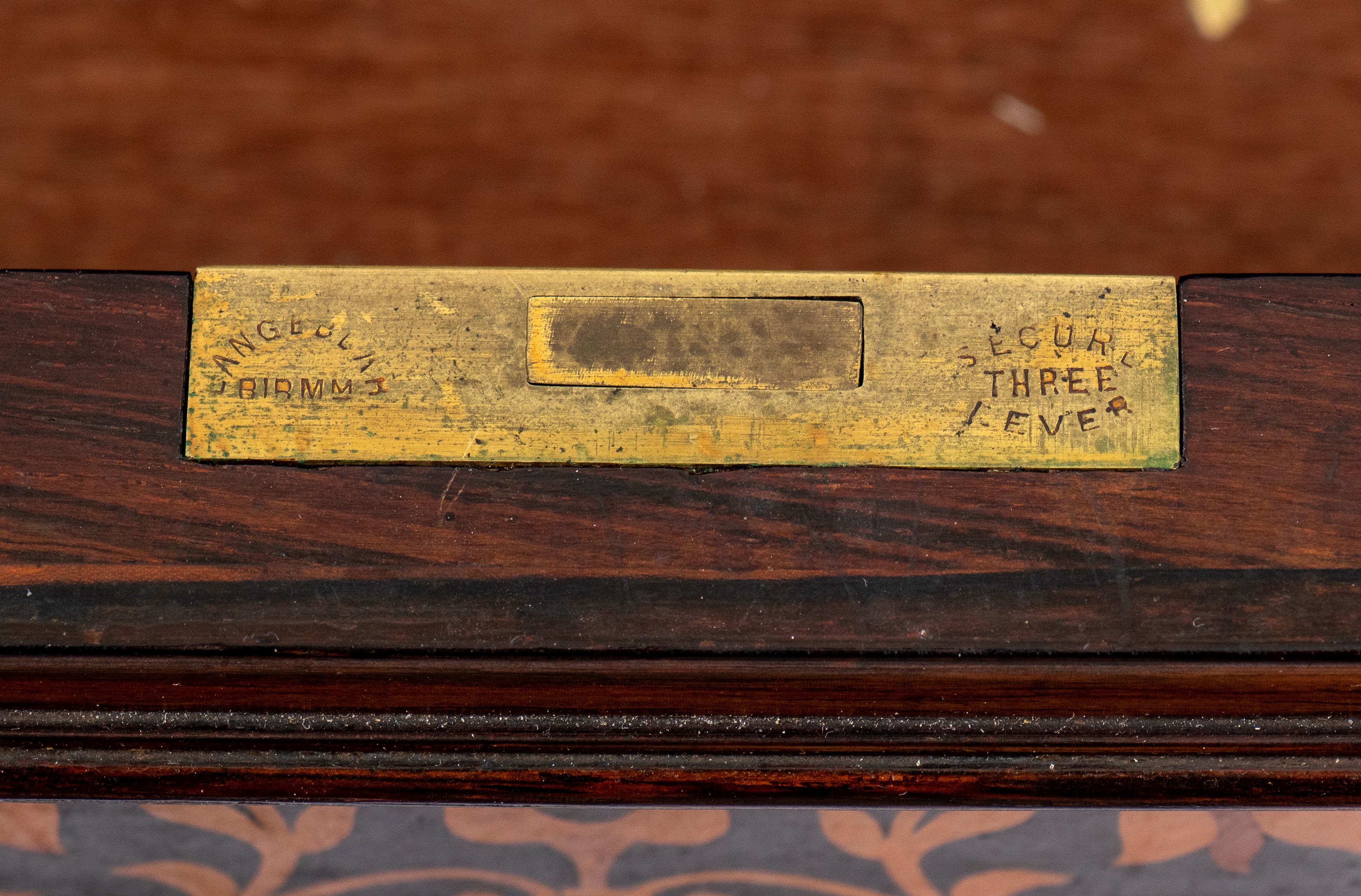 Scrivania inglese Vittoriana intarsiata