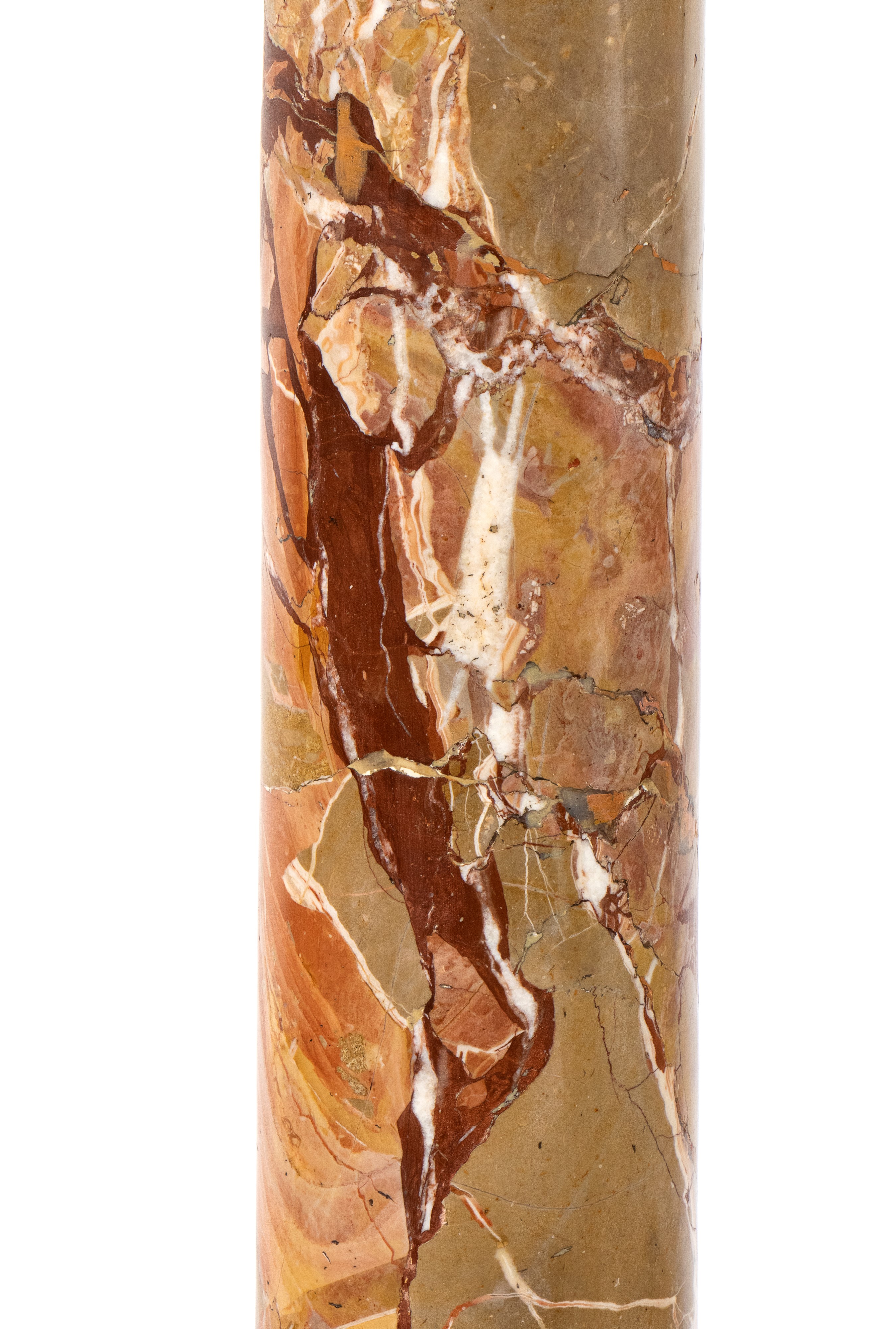 Coppia di colonne italiane in diaspro siciliano, Luigi XVI