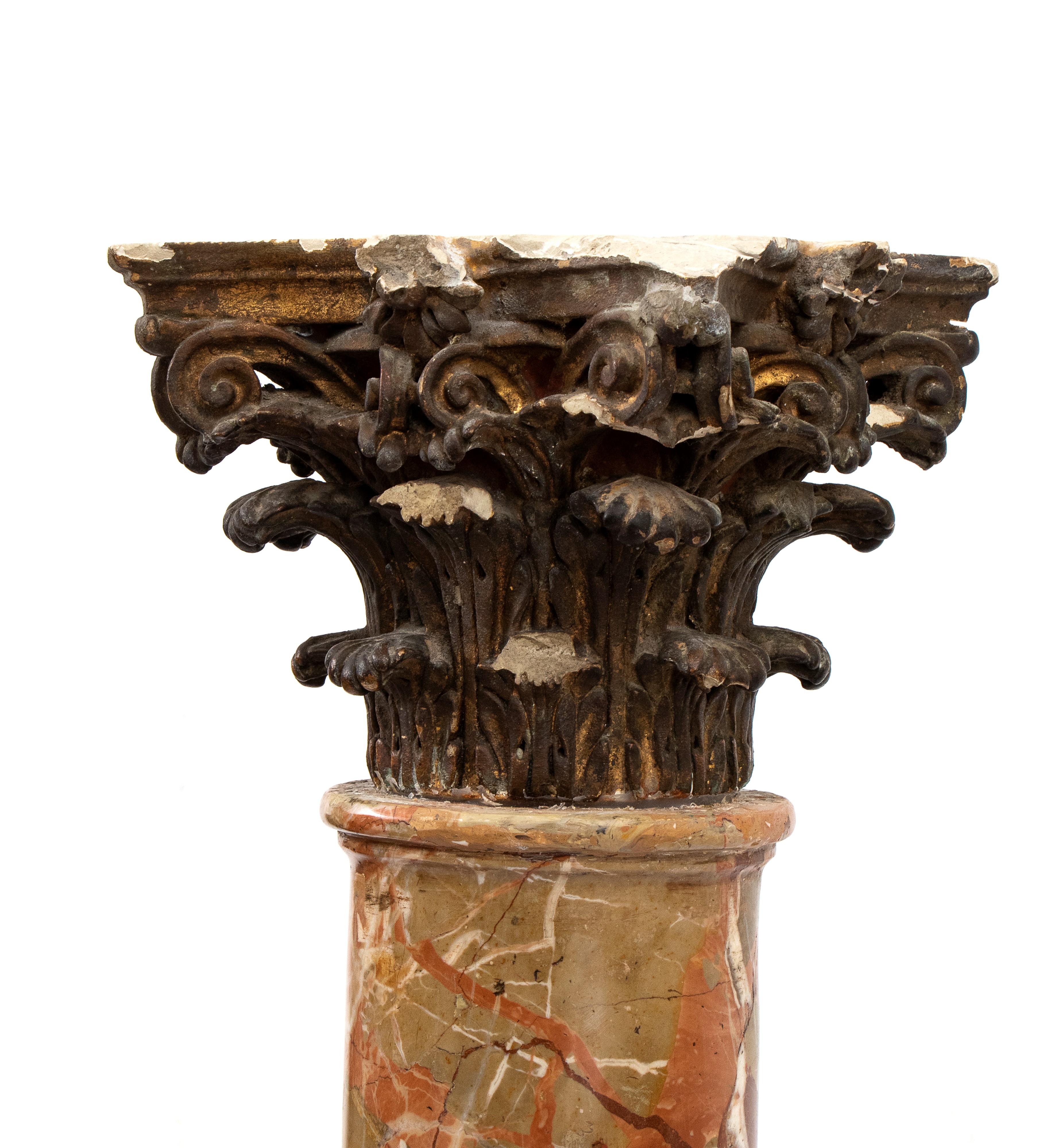 Coppia di colonne italiane in diaspro siciliano, Luigi XVI