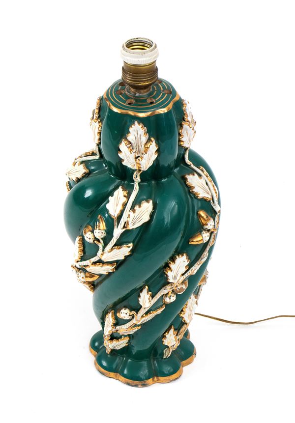 Italian ceramic lamp, Deruta