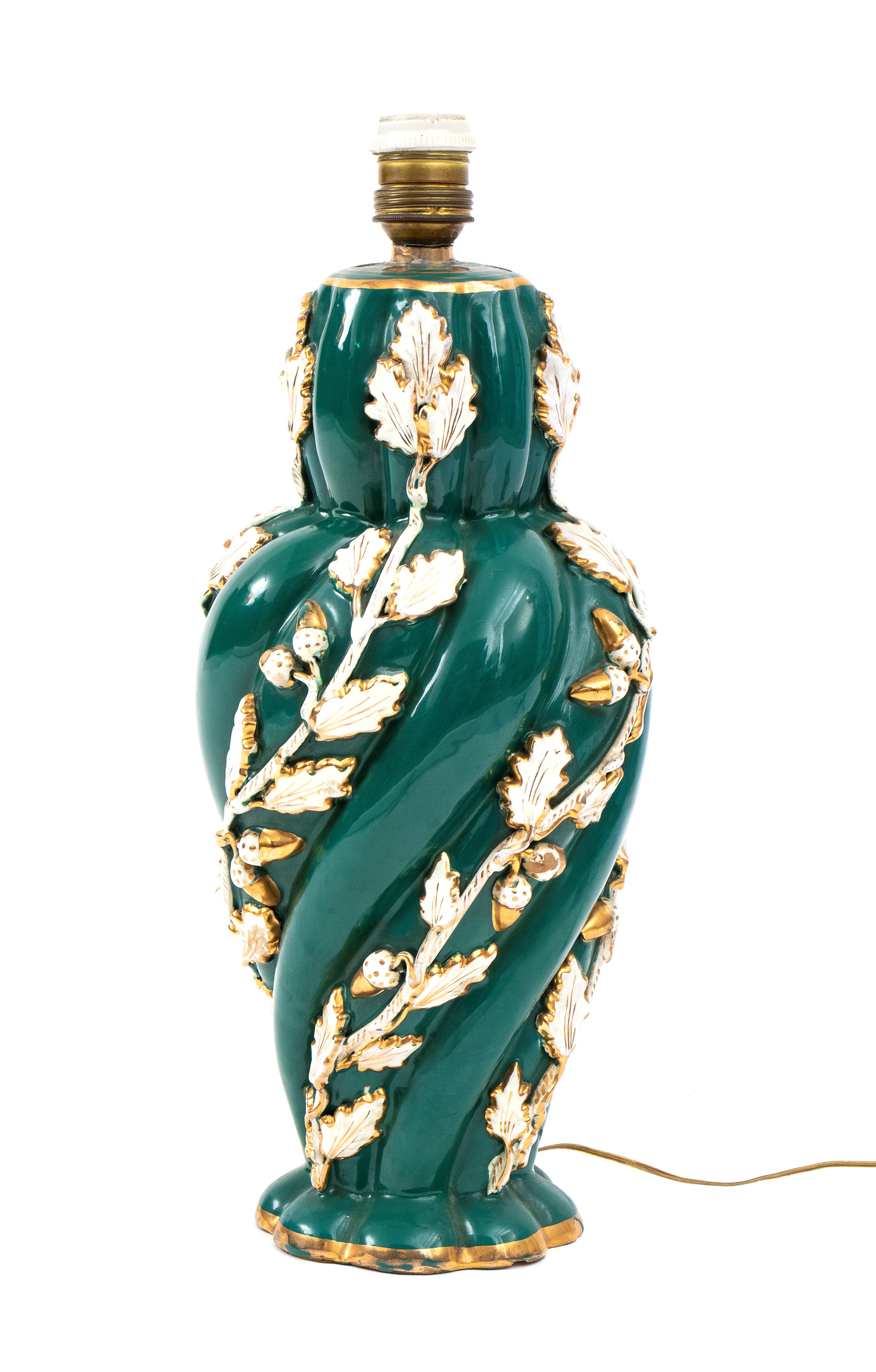 Lampada italiana in ceramica di Deruta, anni ’70