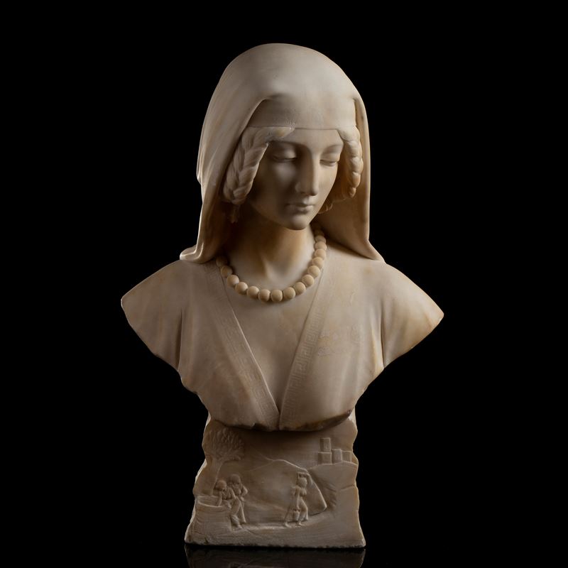 Giuseppe Gambogi - Busto in Marmo