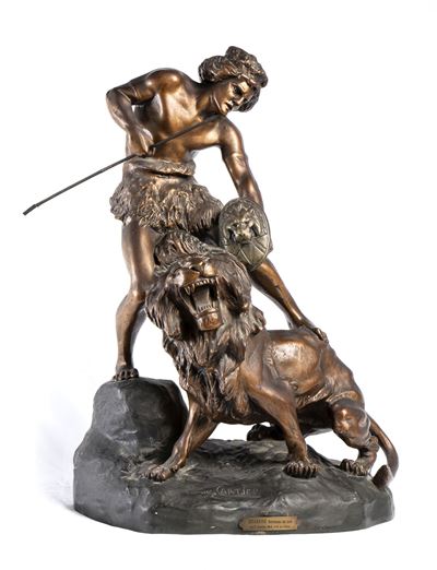 Scultura Francese in Terracotta Terracotta
